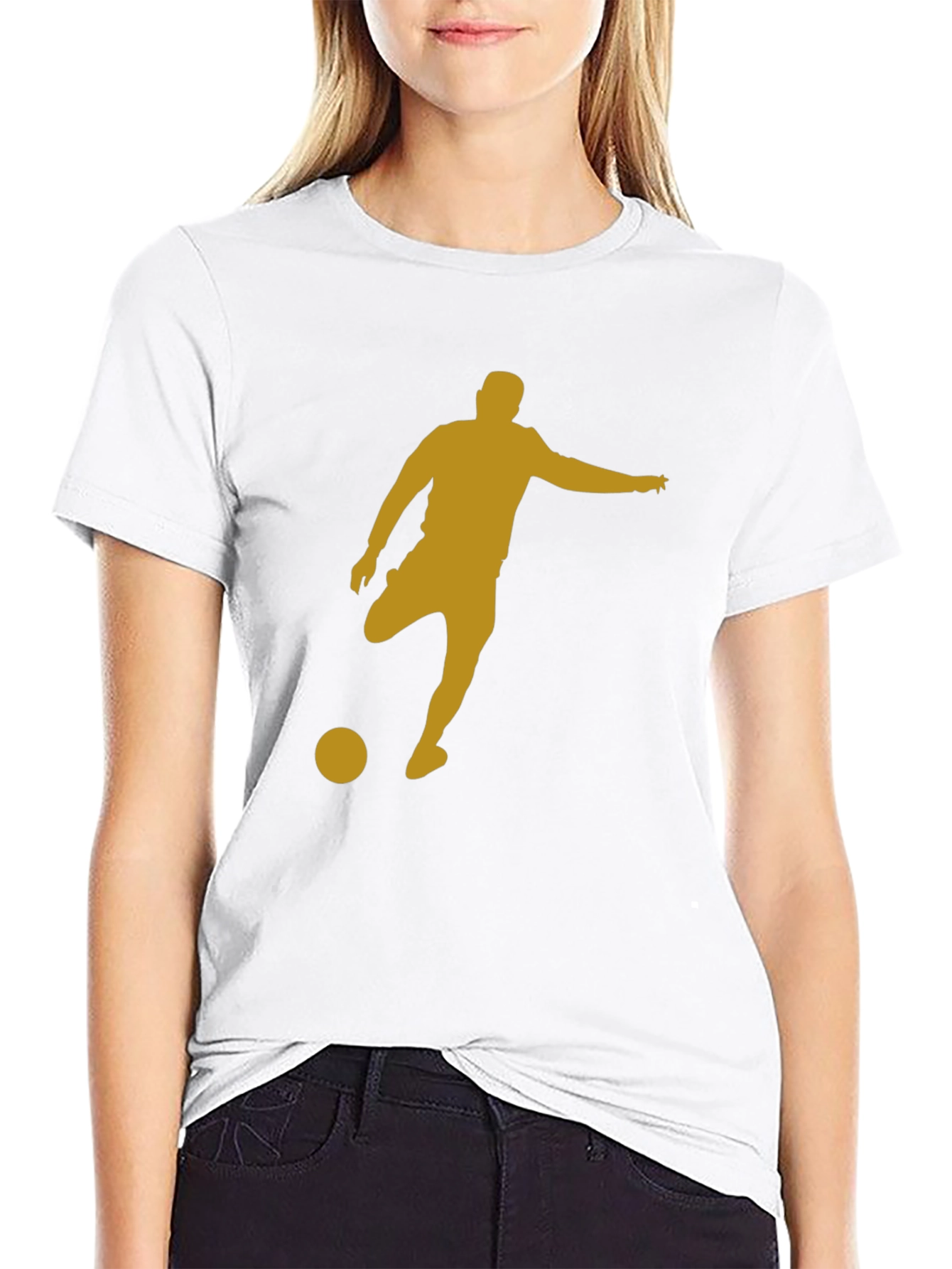 Soccer Silhouette Graphic T-Shirt