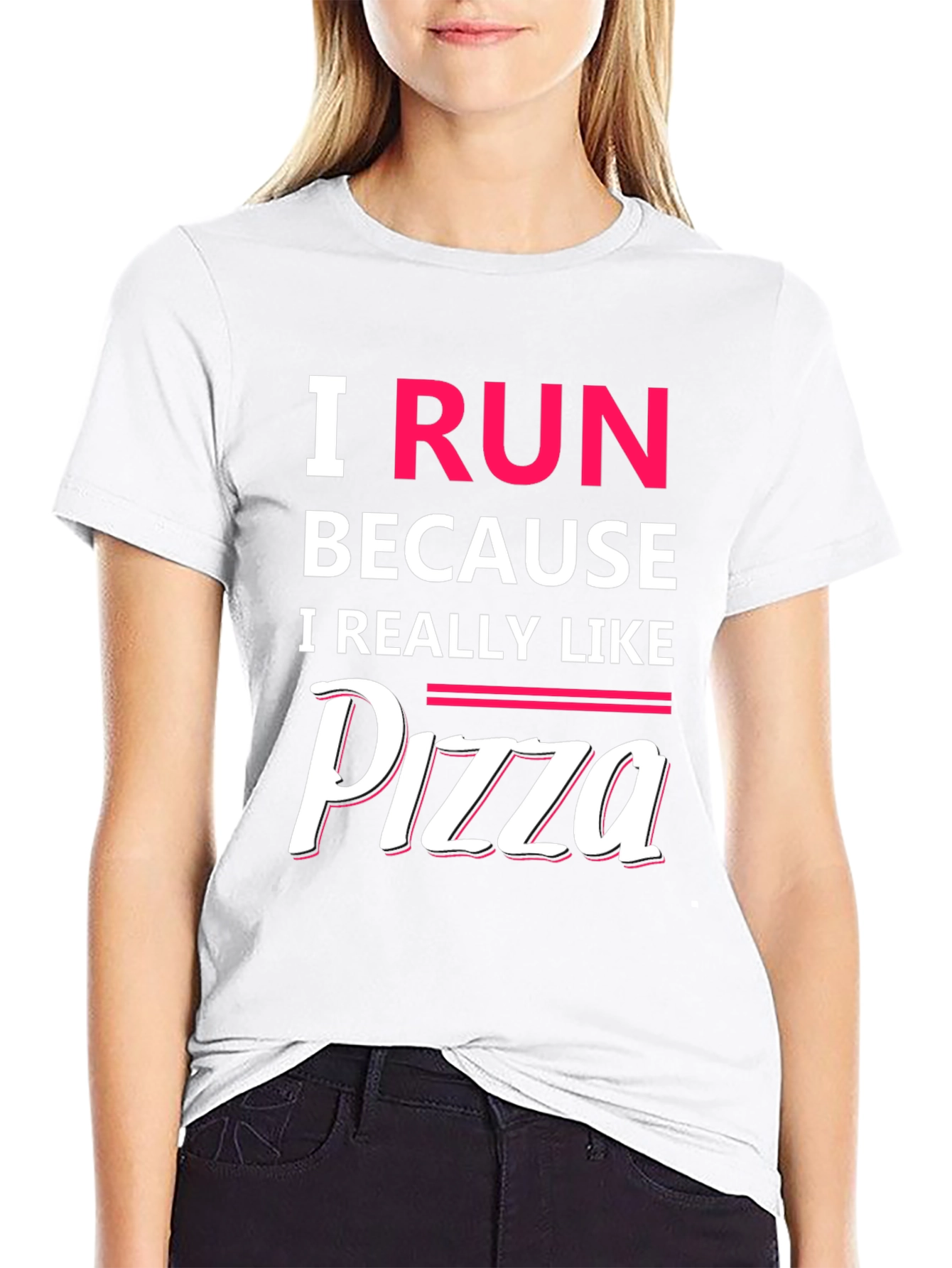 I Run Because I Like Pizza T-Shirt