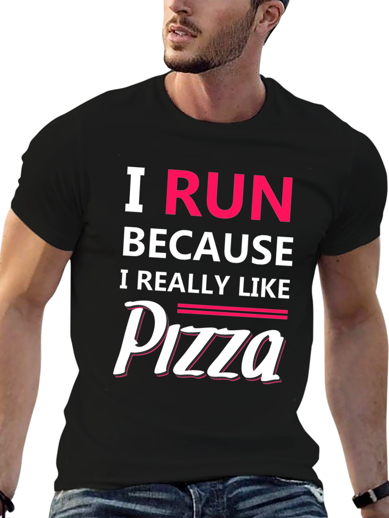 I Run Because I Like Pizza T-Shirt