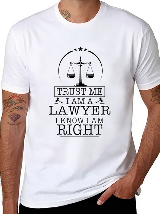Trust Me I Am a Lawyer Black T-Shirt