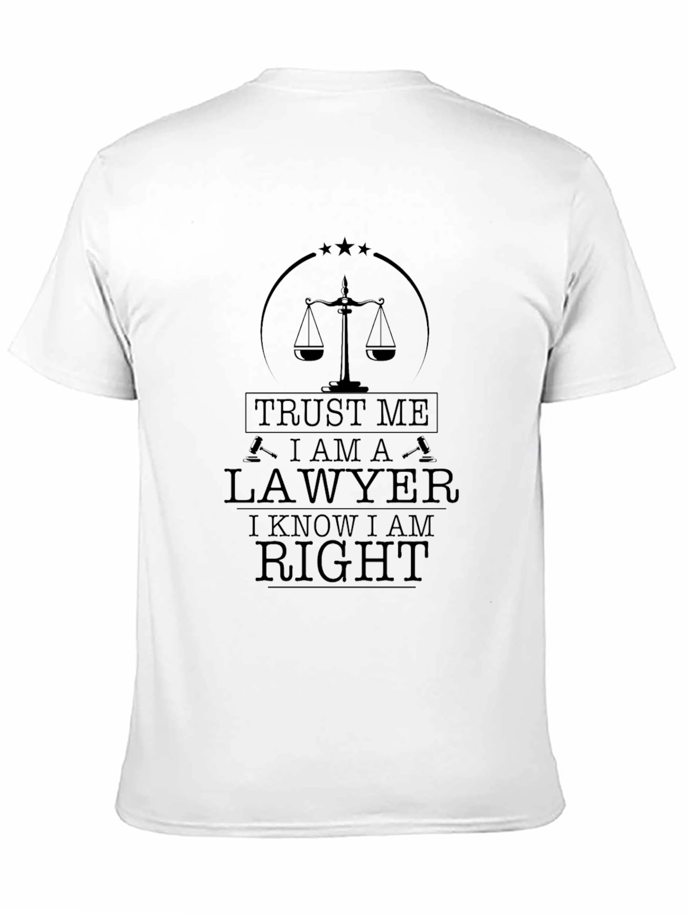 Trust Me I Am a Lawyer Black T-Shirt