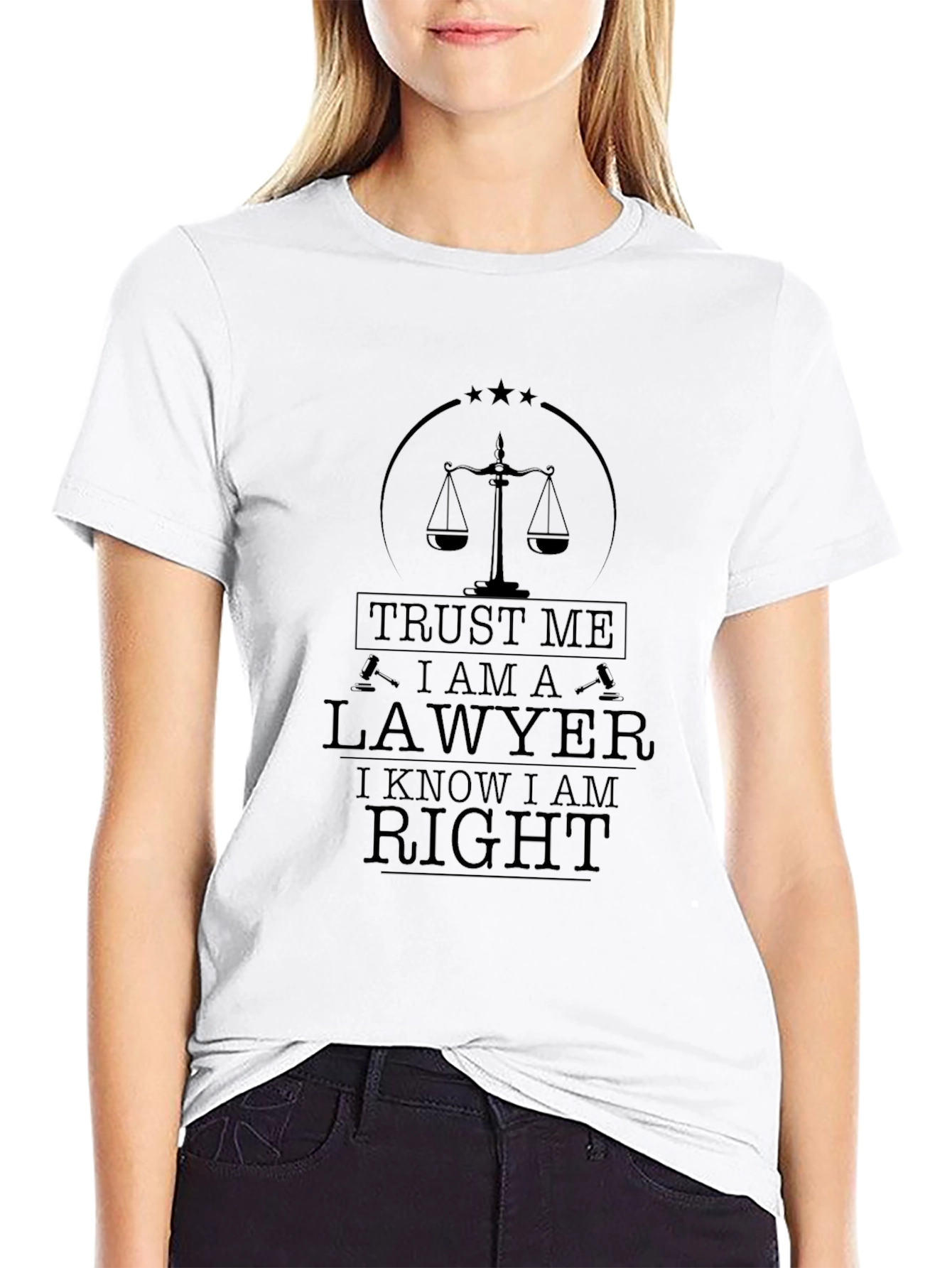 Trust Me I Am a Lawyer Black T-Shirt