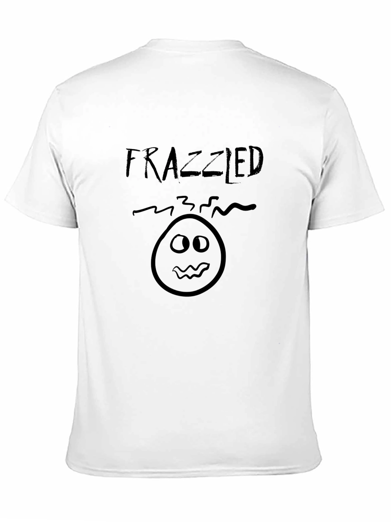 Frazzled Graphic T-Shirt - Black Crew Neck Tee