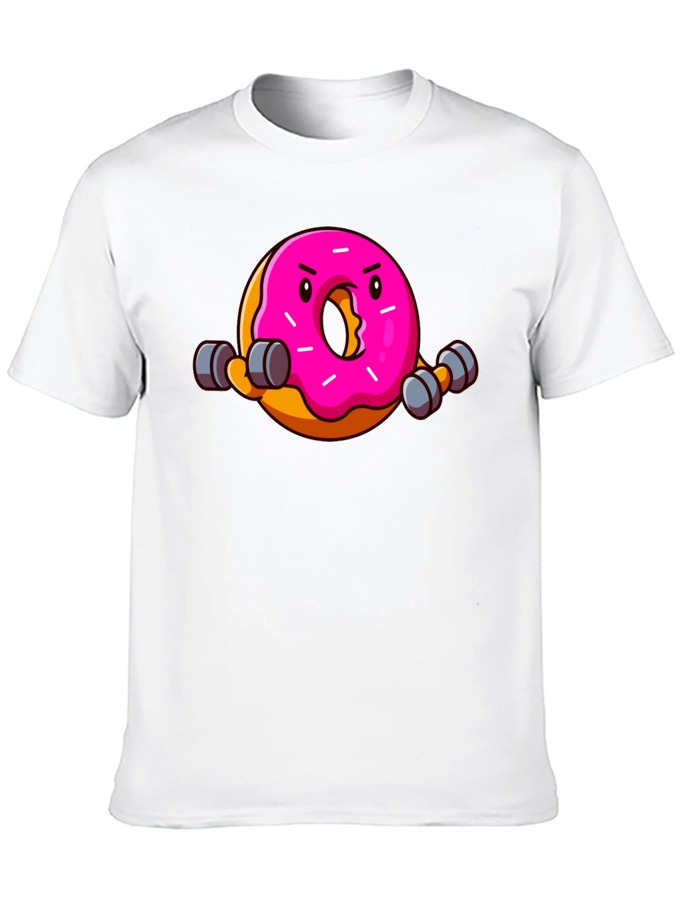 Donut Lifting Weights Funny T-Shirt