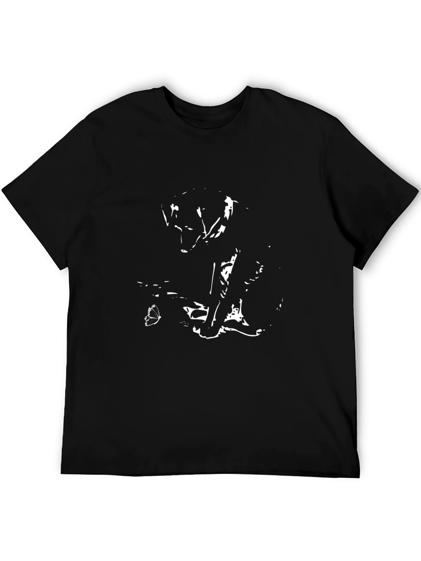 Graphic Print Black T-Shirt