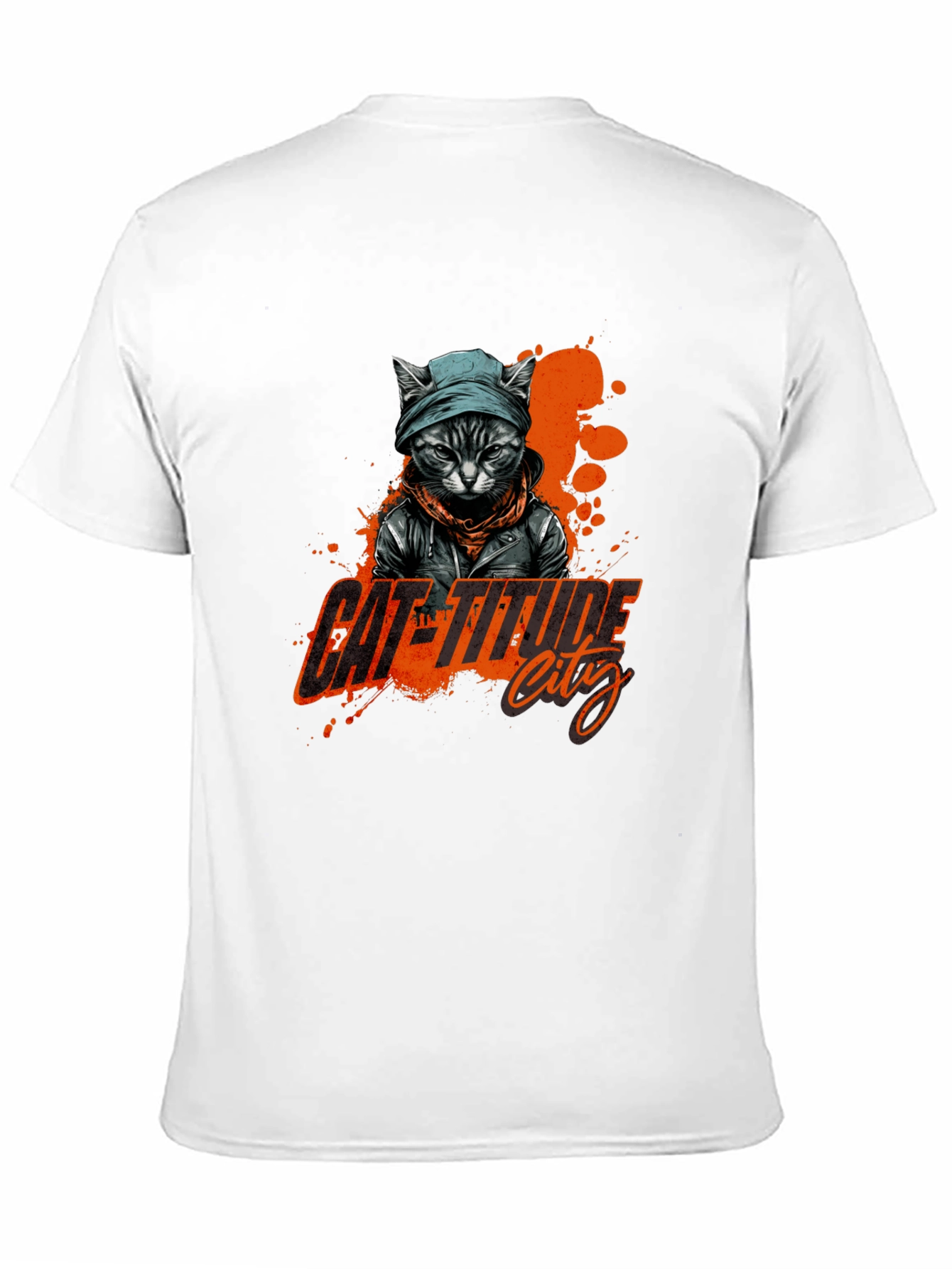 Cat-Titude City Black T-Shirt