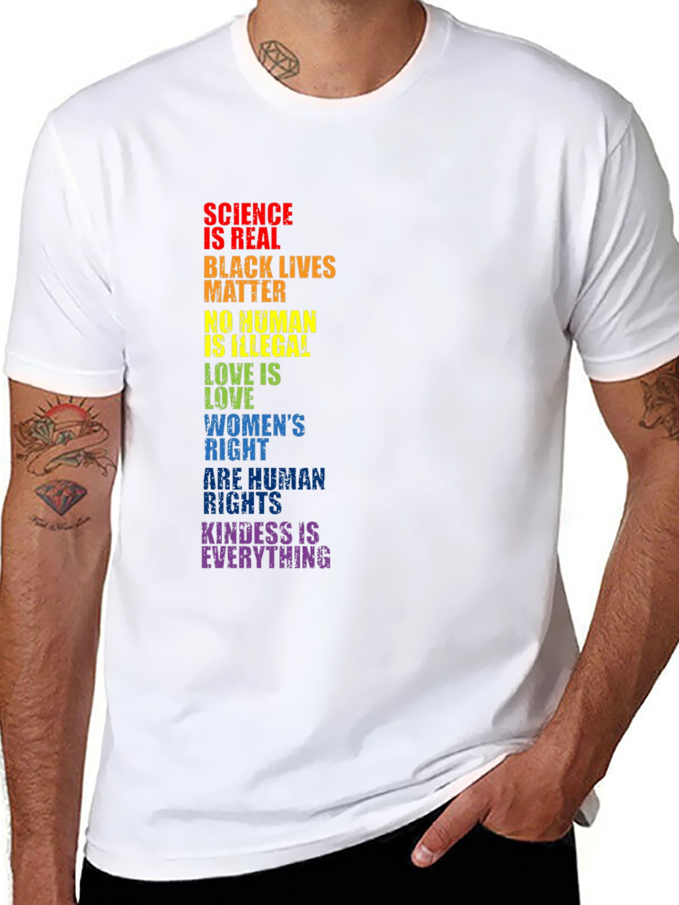 Equality Matters Rainbow Statement T-Shirt