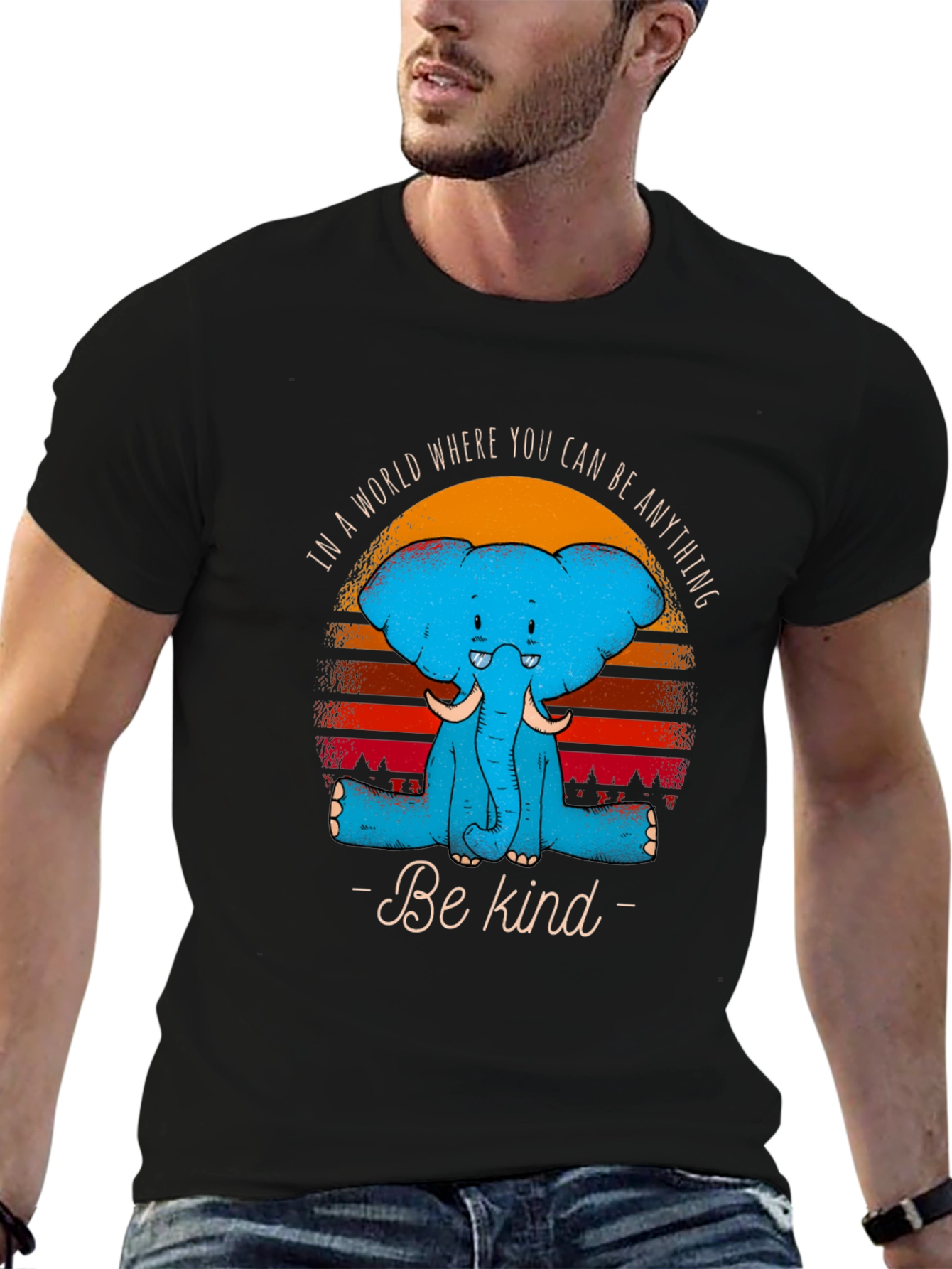 Be Kind Elephant Graphic Tee - Stylish Comfort