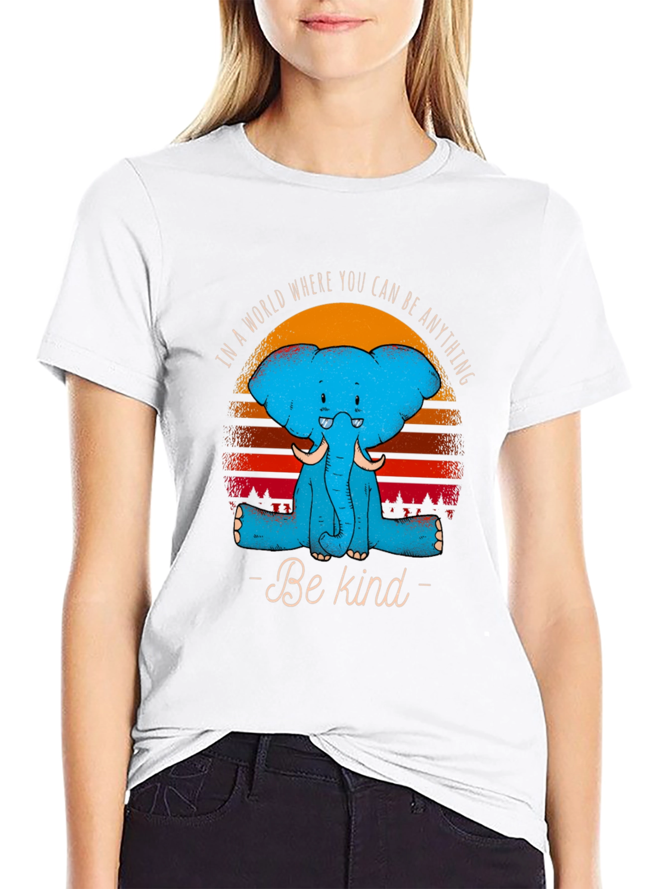 Be Kind Elephant Graphic Tee - Stylish Comfort