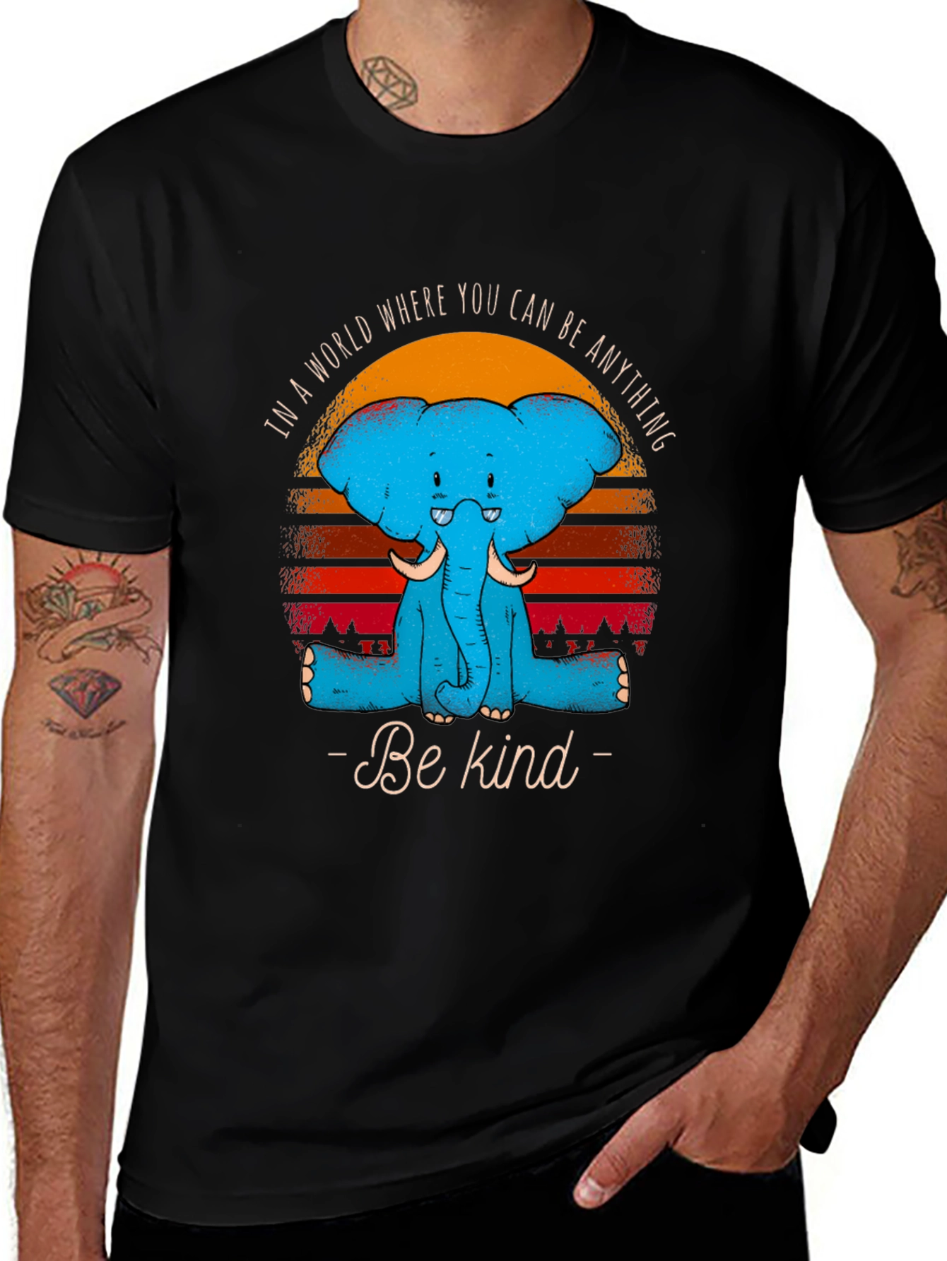 Be Kind Elephant Graphic Tee - Stylish Comfort