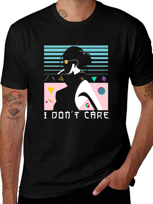 Retro I Dont Care Graphic Tee