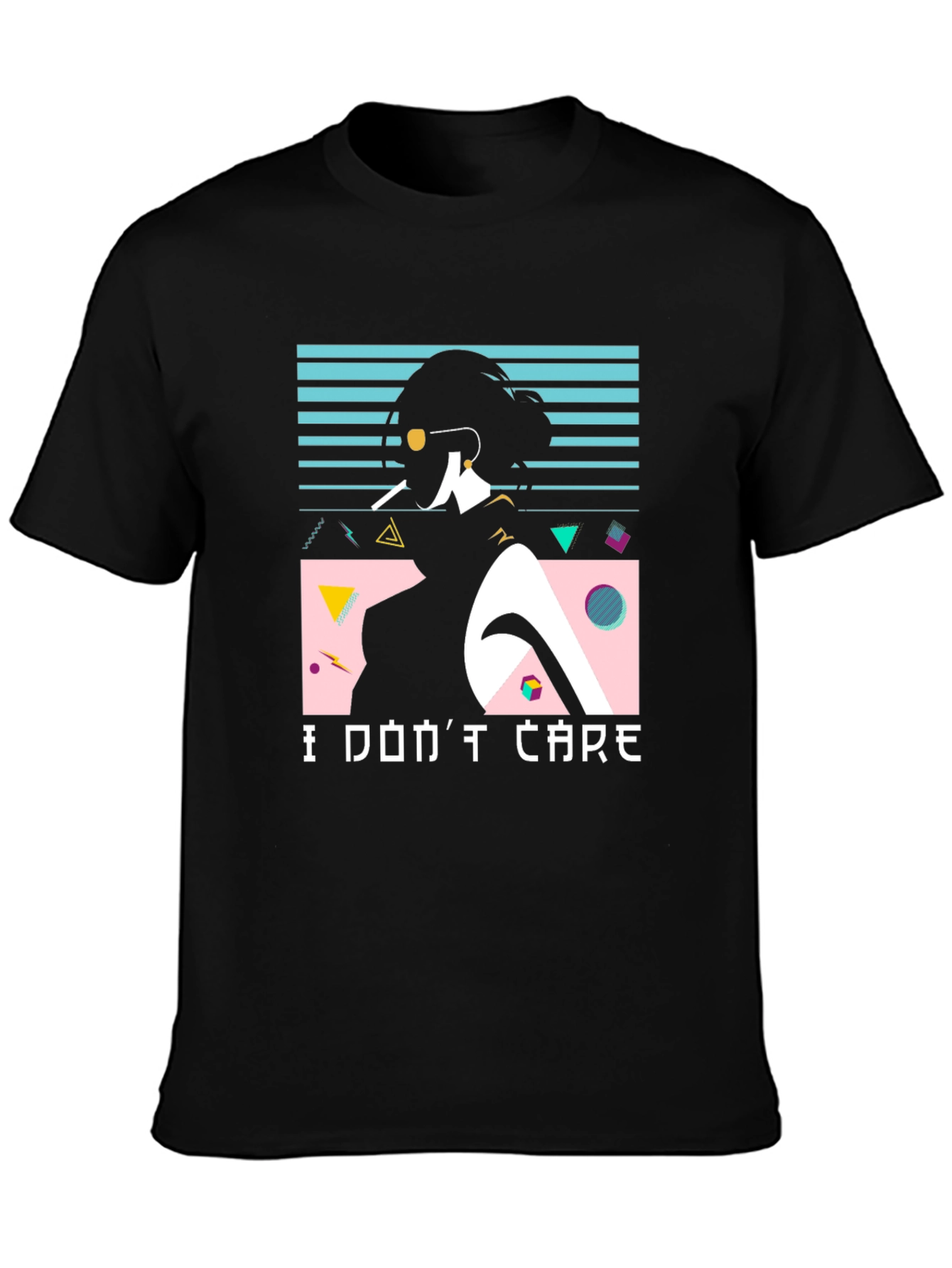 Retro I Dont Care Graphic Tee