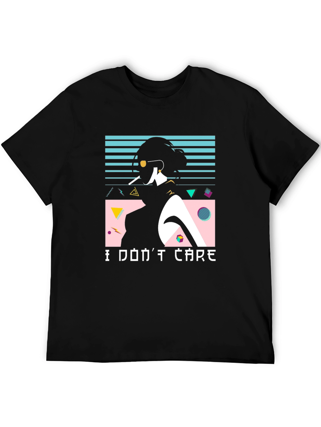 Retro I Dont Care Graphic Tee