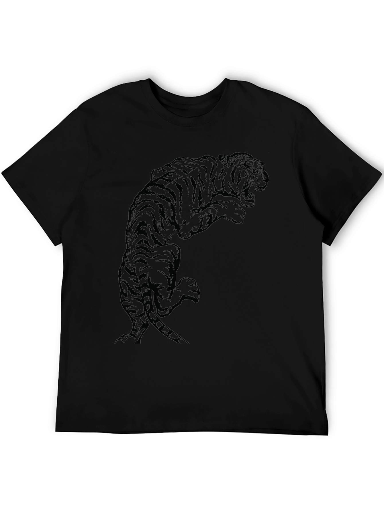 Black Tiger Graphic Tee - Bold Style