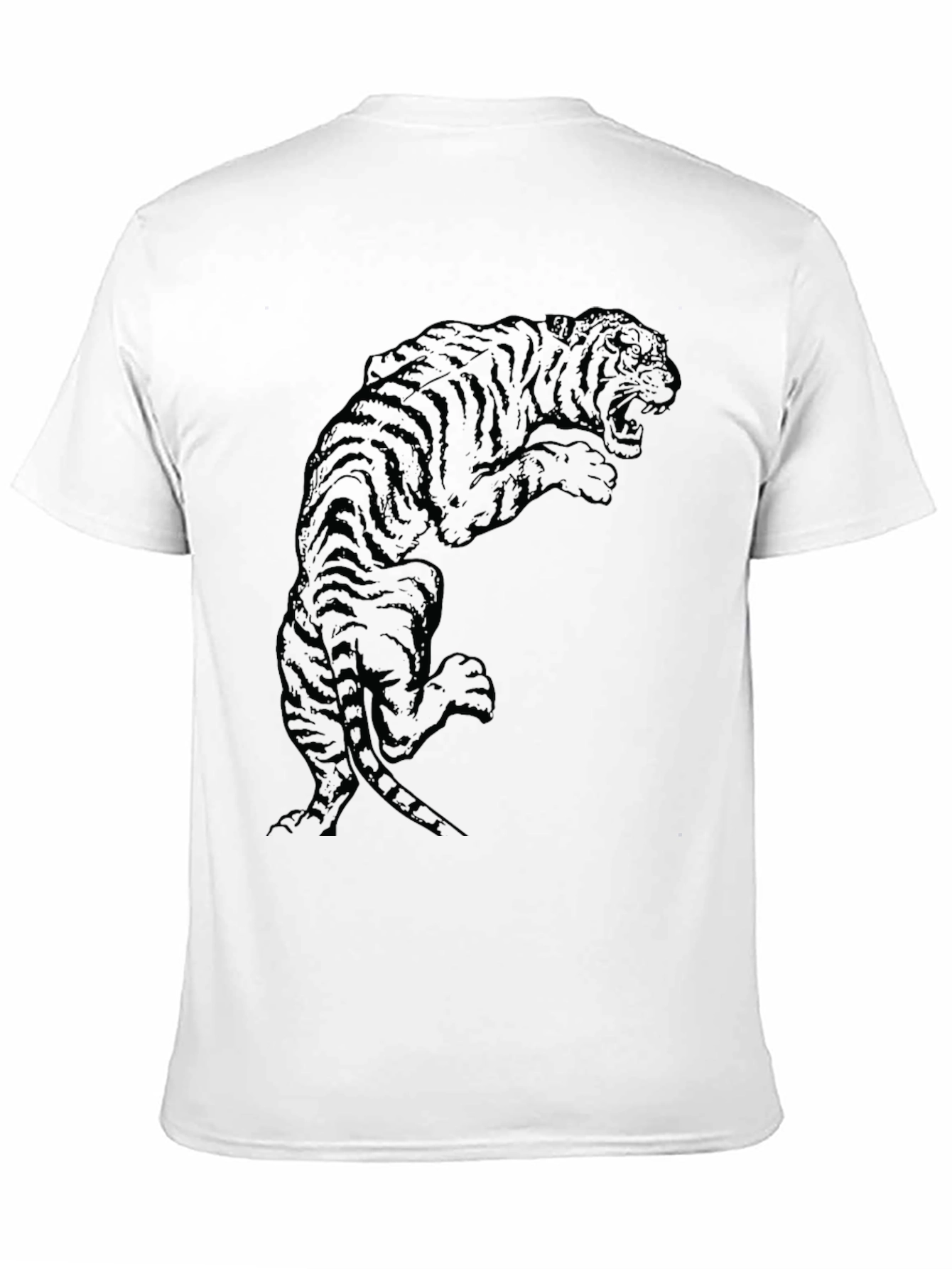 Black Tiger Graphic Tee - Bold Style