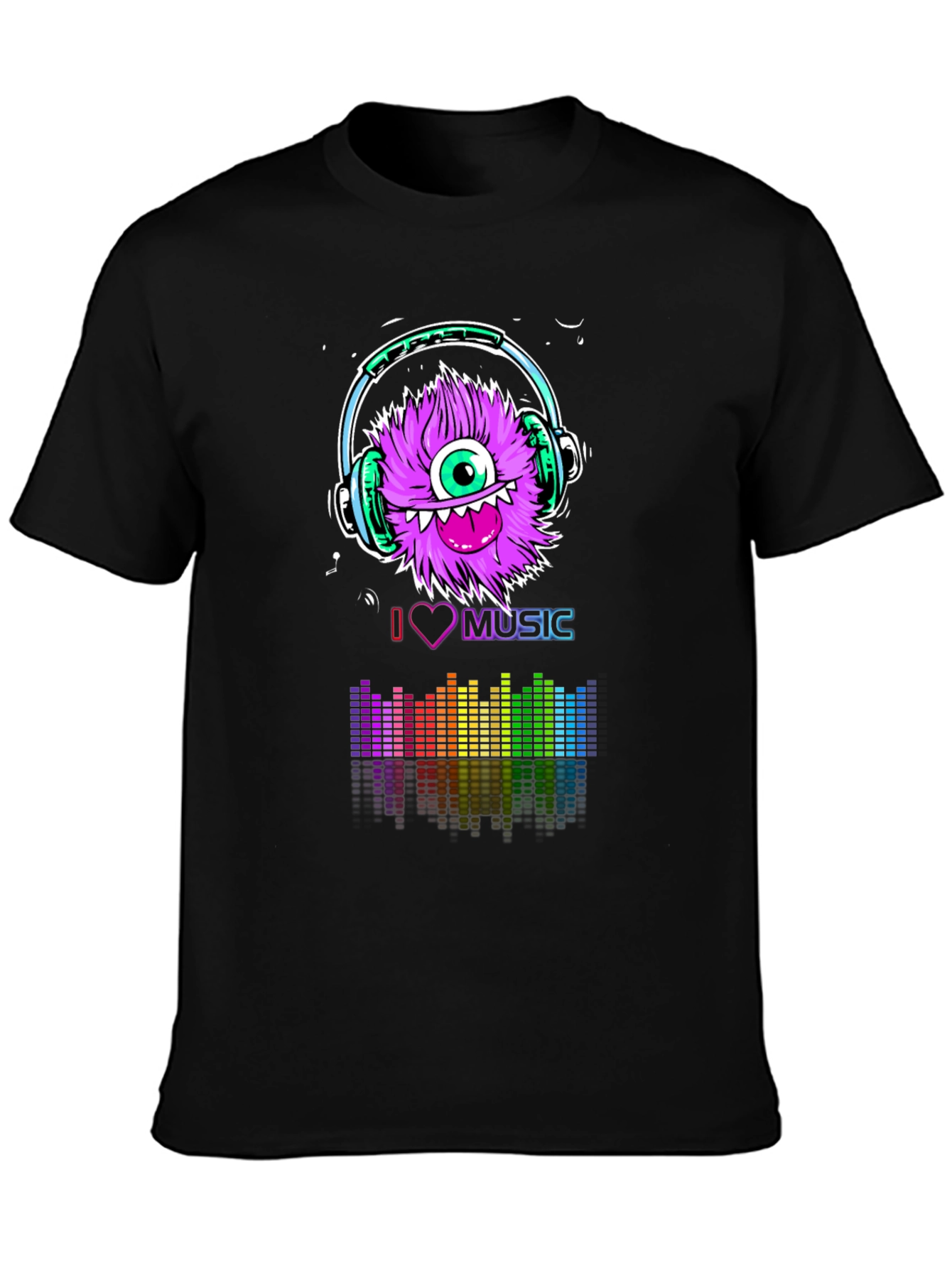 I Love Music Monster Graphic Tee