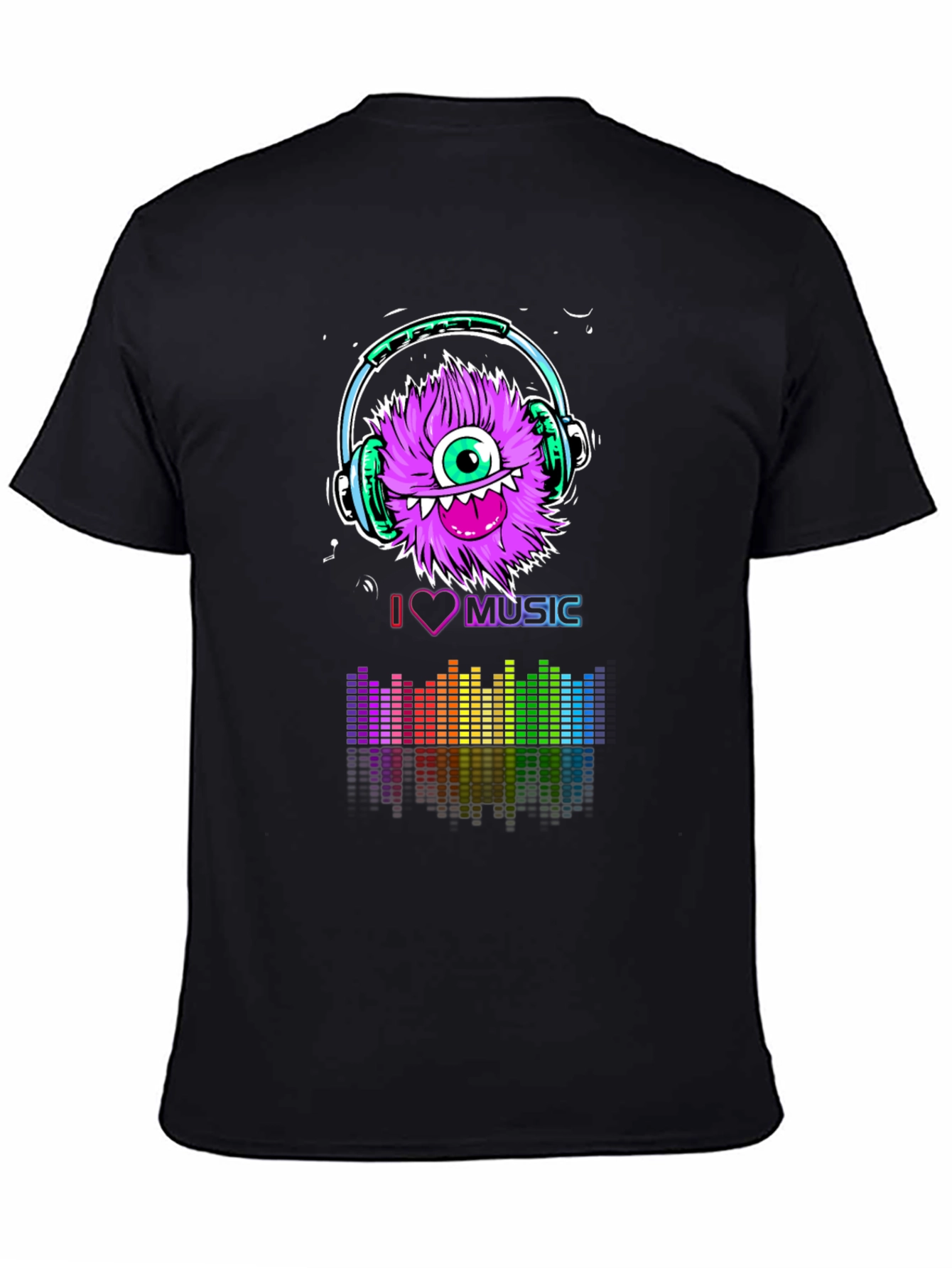 I Love Music Monster Graphic Tee