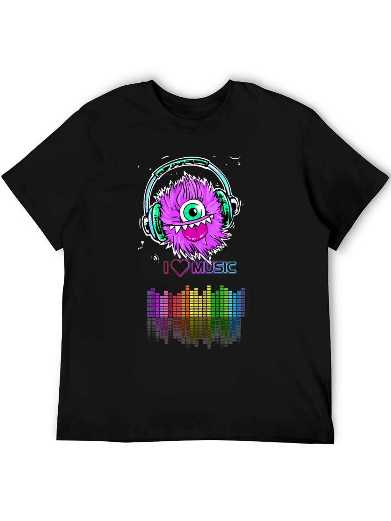 I Love Music Monster Graphic Tee