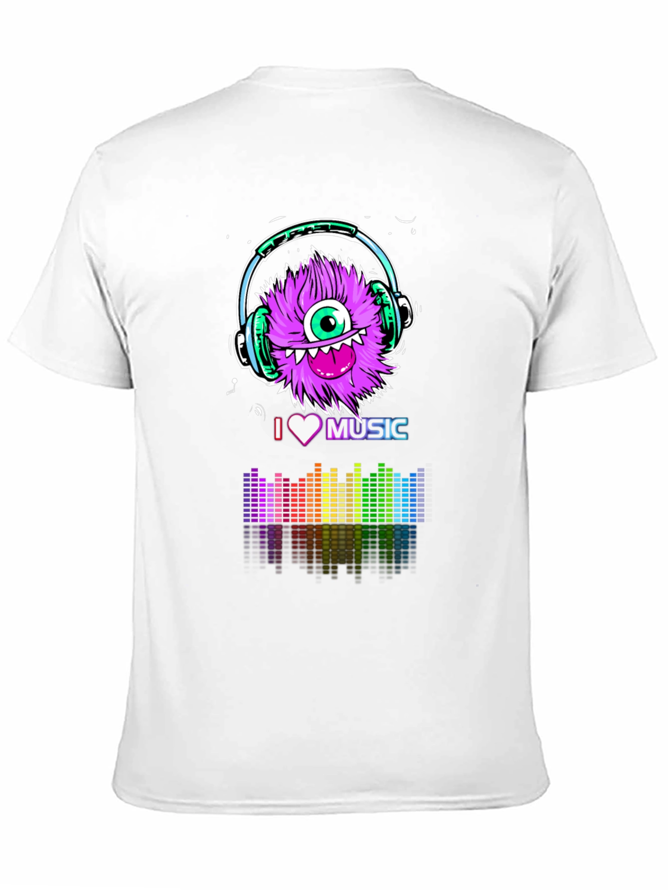 I Love Music Monster Graphic Tee