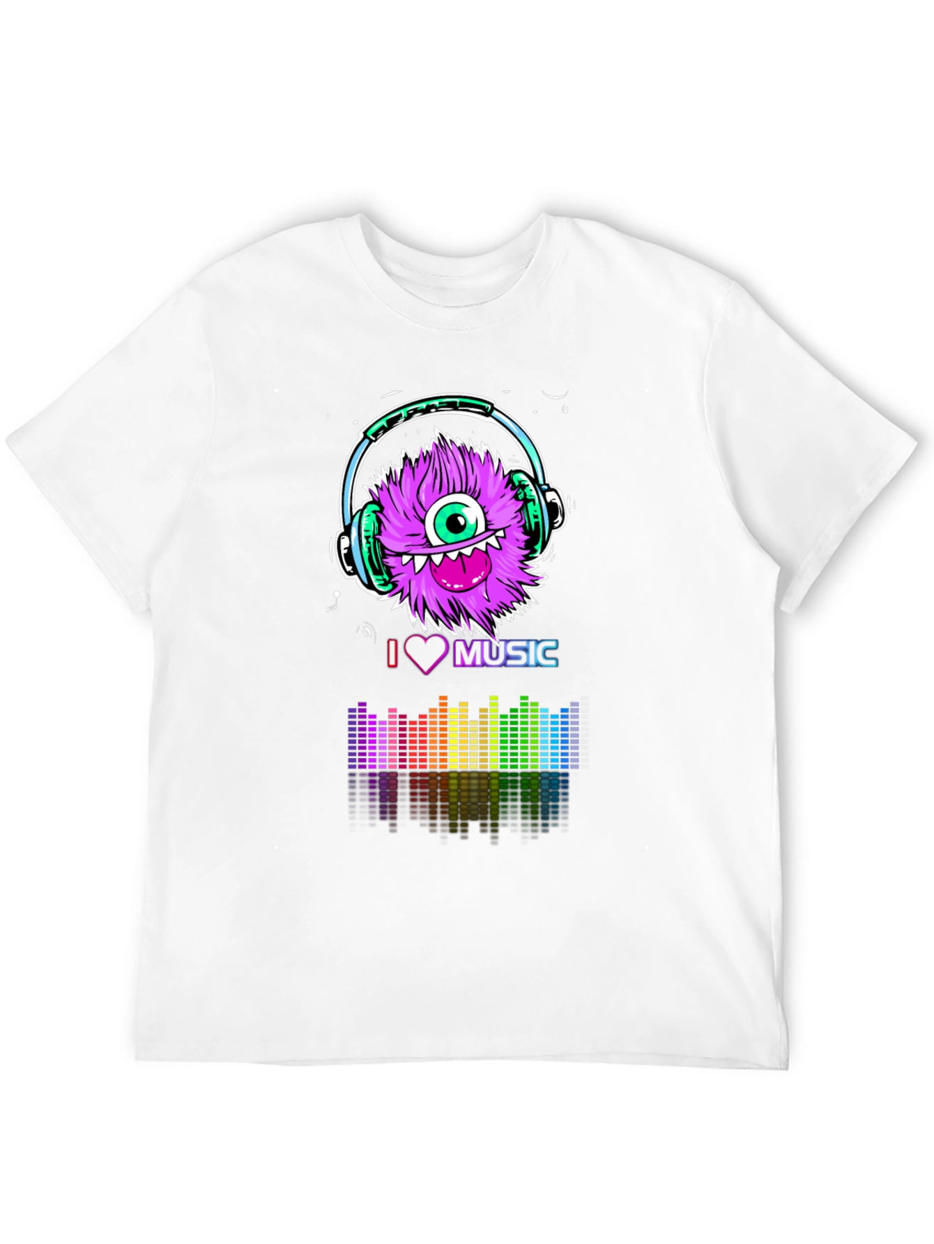 I Love Music Monster Graphic Tee