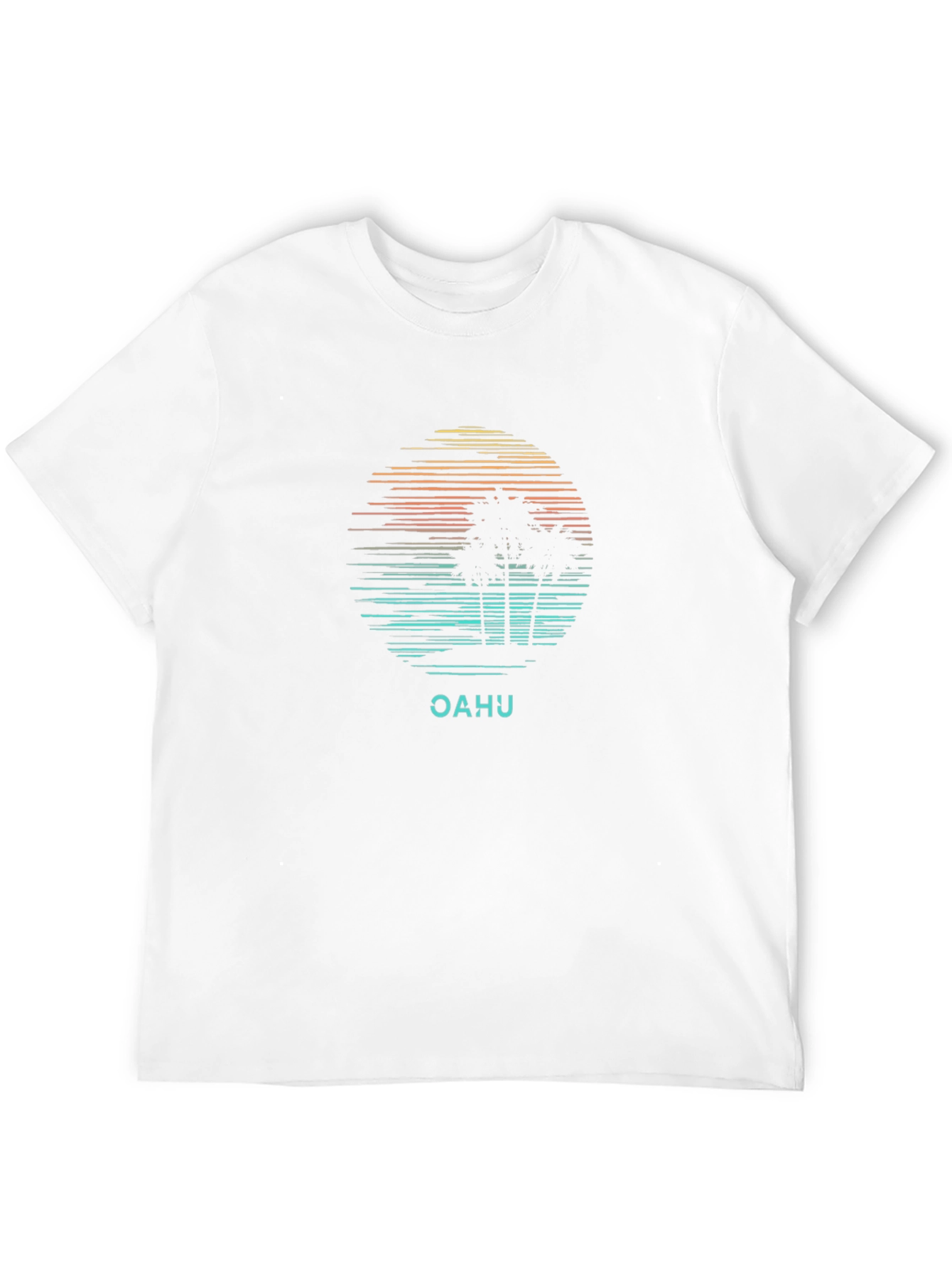 Oahu Palm Sunset T-Shirt - Black