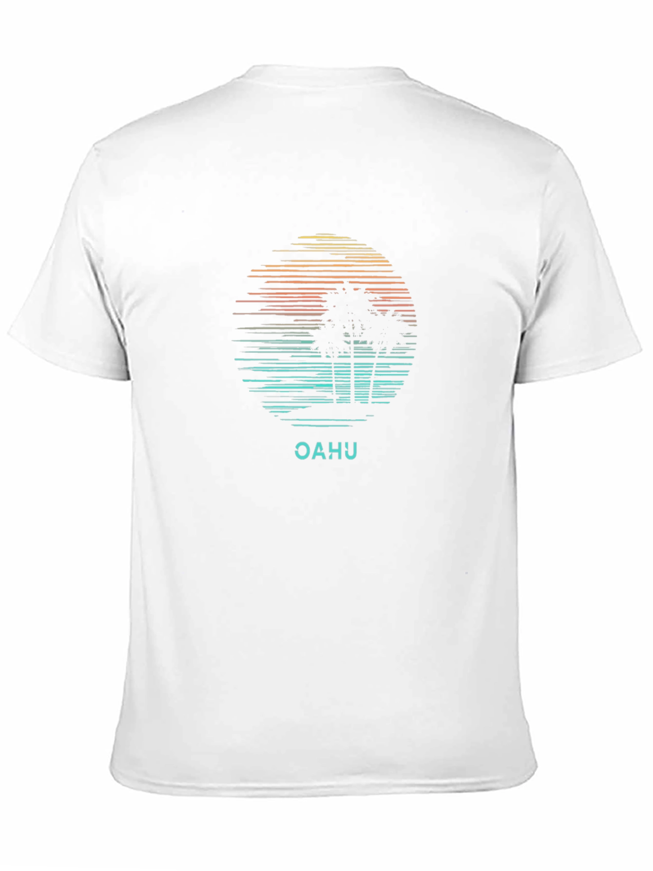 Oahu Palm Sunset T-Shirt - Black