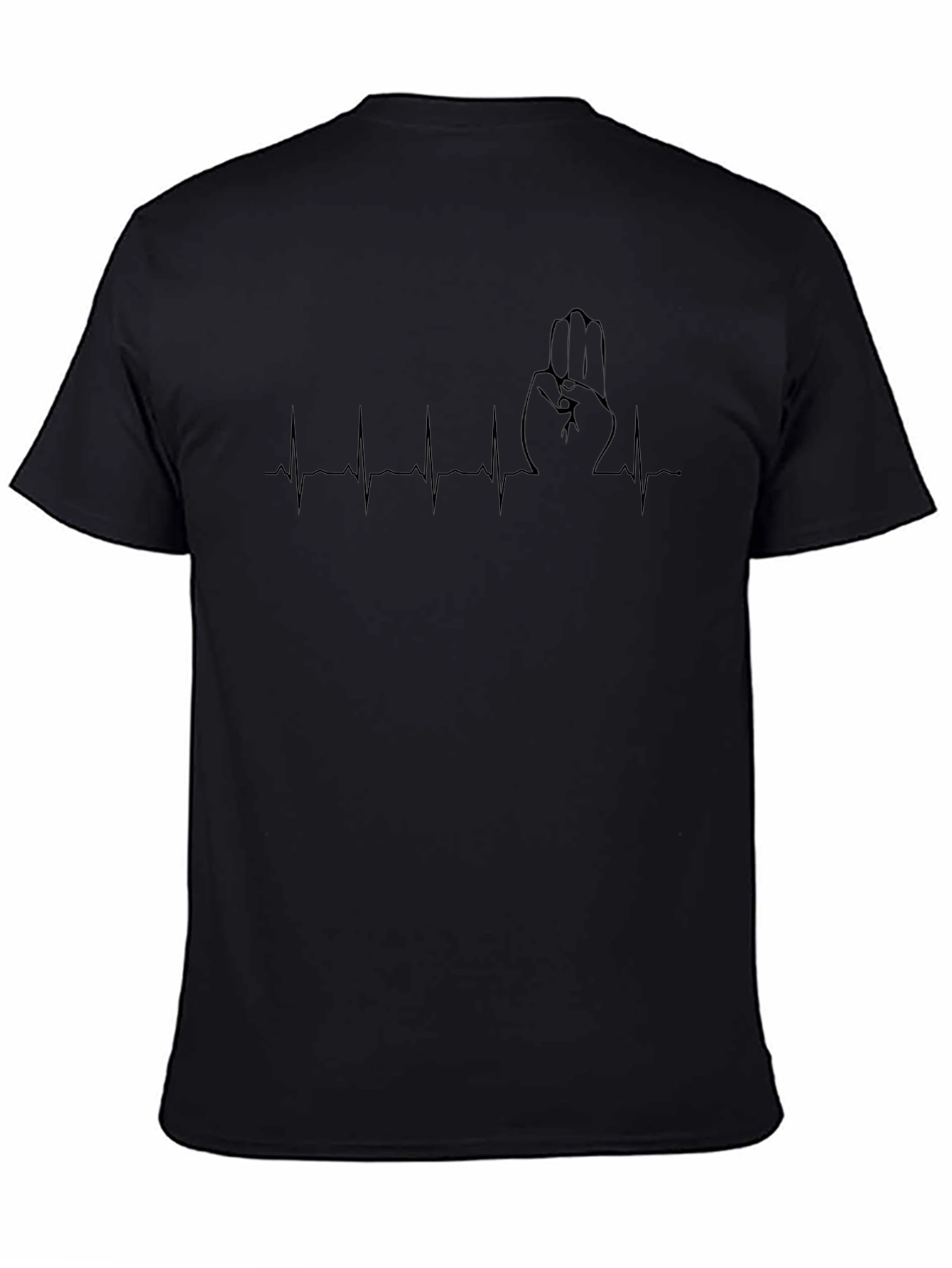 Scout Hand Sign Heartbeat T-Shirt