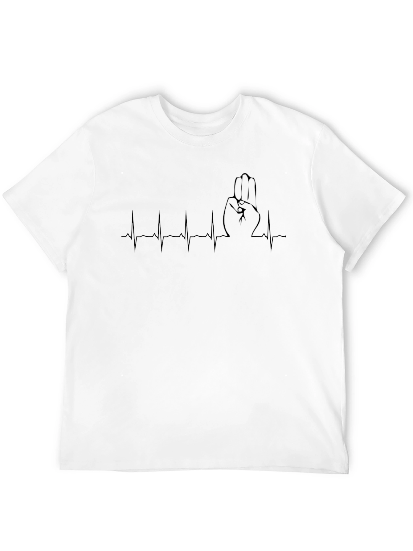 Scout Hand Sign Heartbeat T-Shirt
