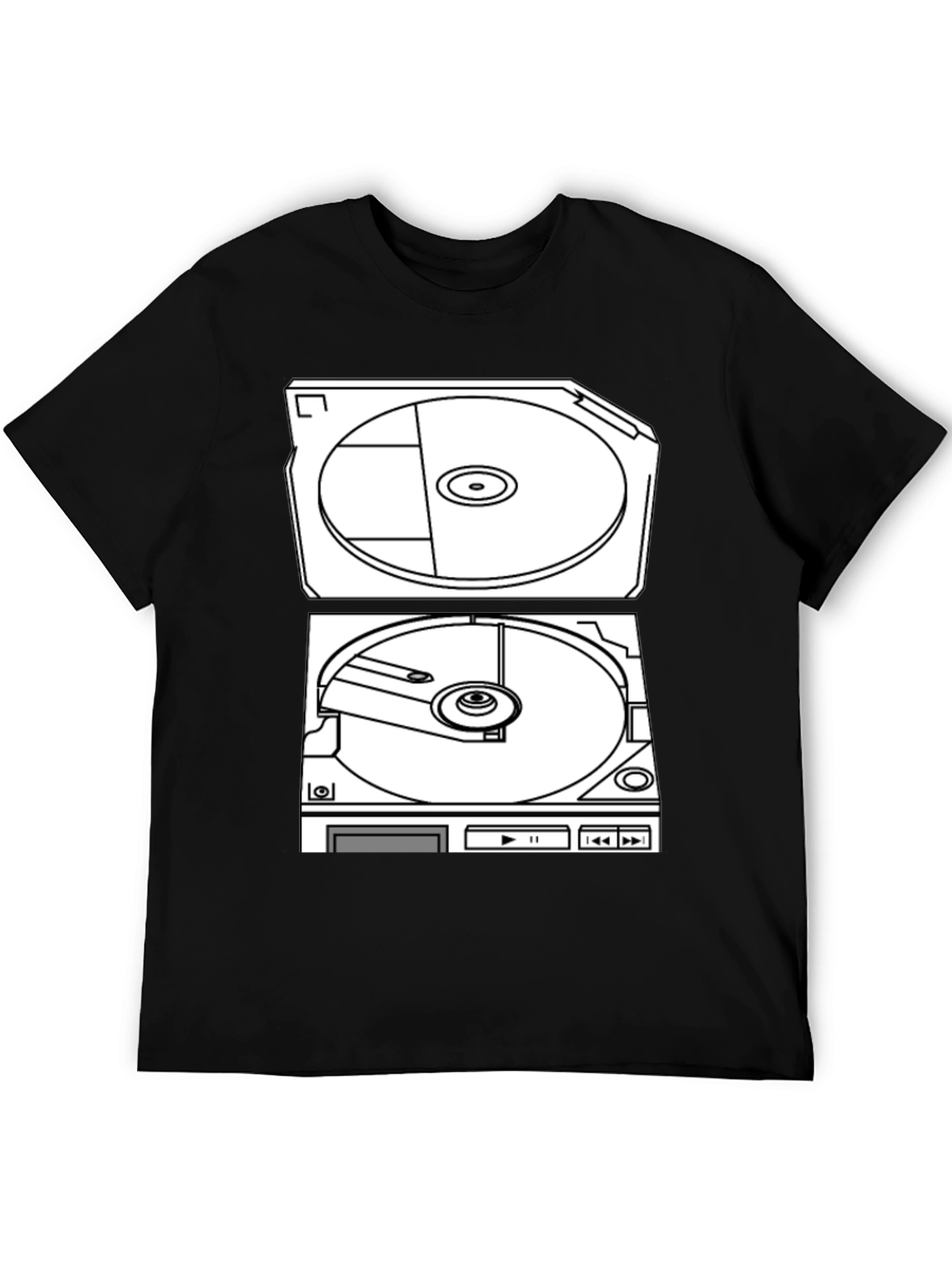 Retro Turntable Graphic T-Shirt