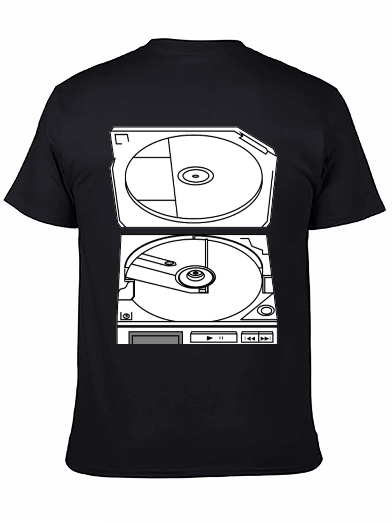 Retro Turntable Graphic T-Shirt