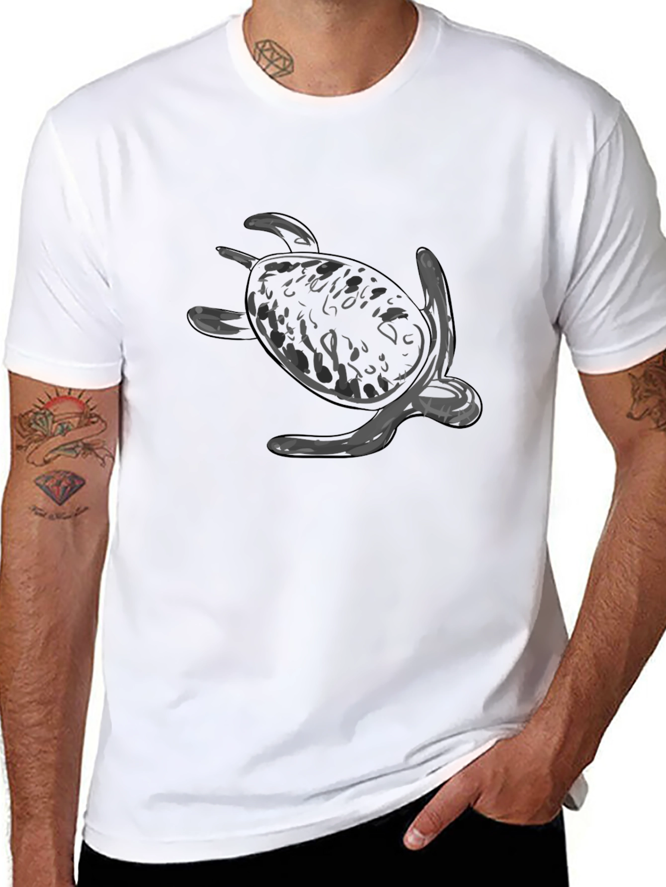 Black Turtle Graphic Tee