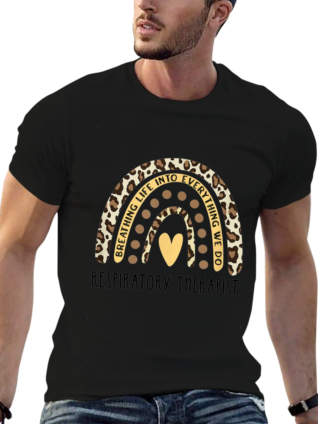 Respiratory Therapist Rainbow Graphic Tee