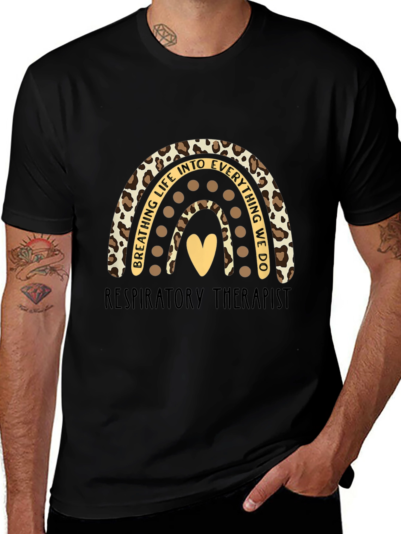 Respiratory Therapist Rainbow Graphic Tee