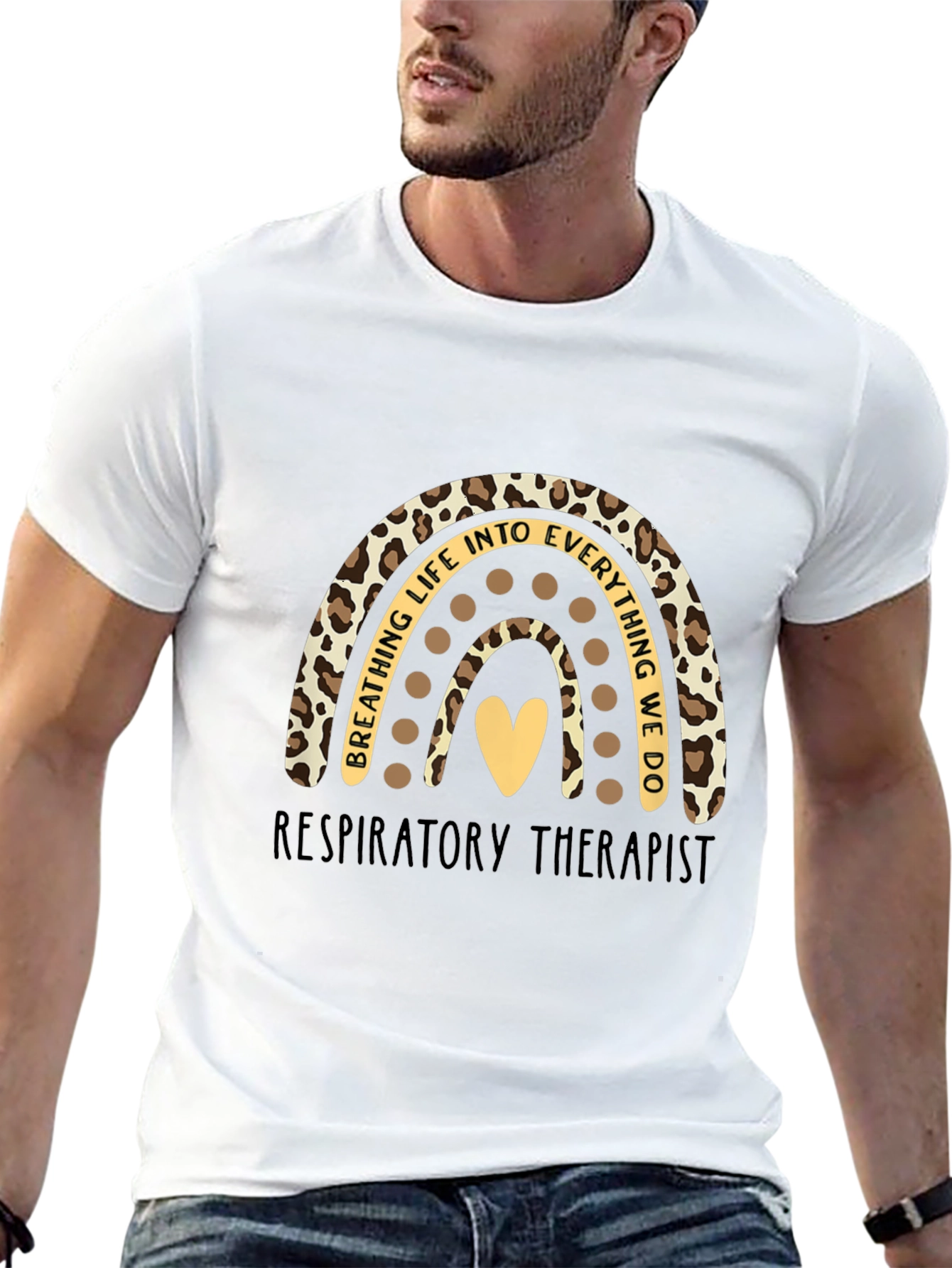 Respiratory Therapist Rainbow Graphic Tee