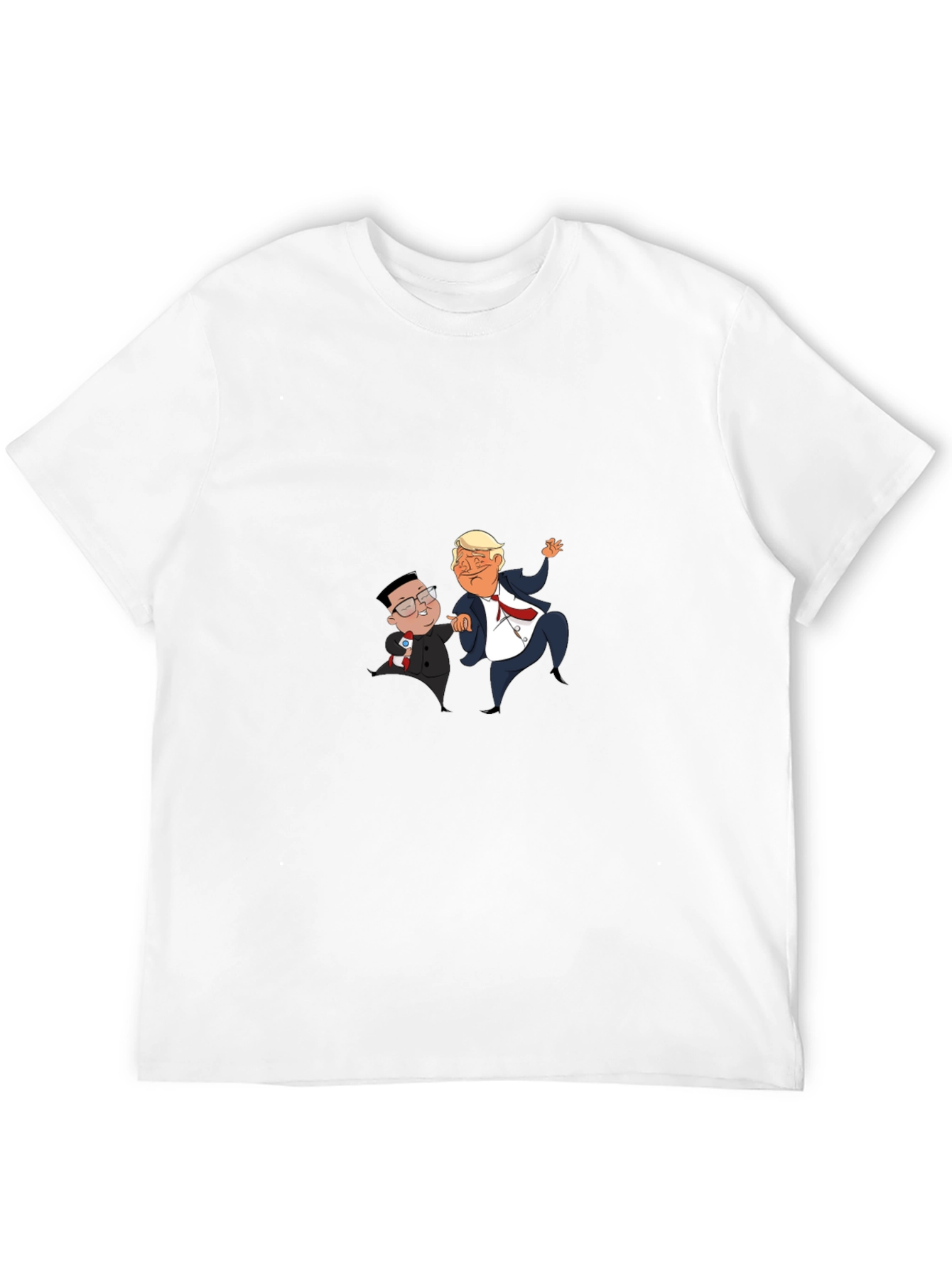 Political Cartoon Graphic Tee - Black T-Shirt