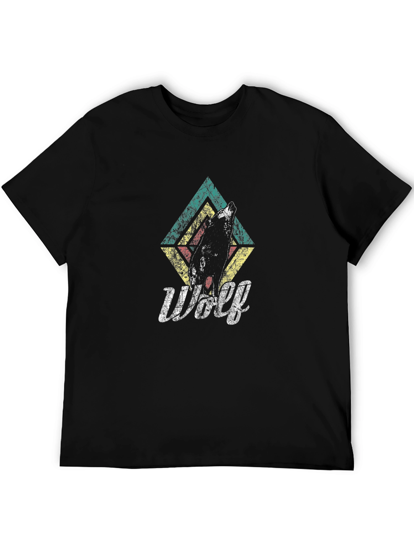 Retro Wolf Graphic Tee - Cool Animal Lovers Shirt