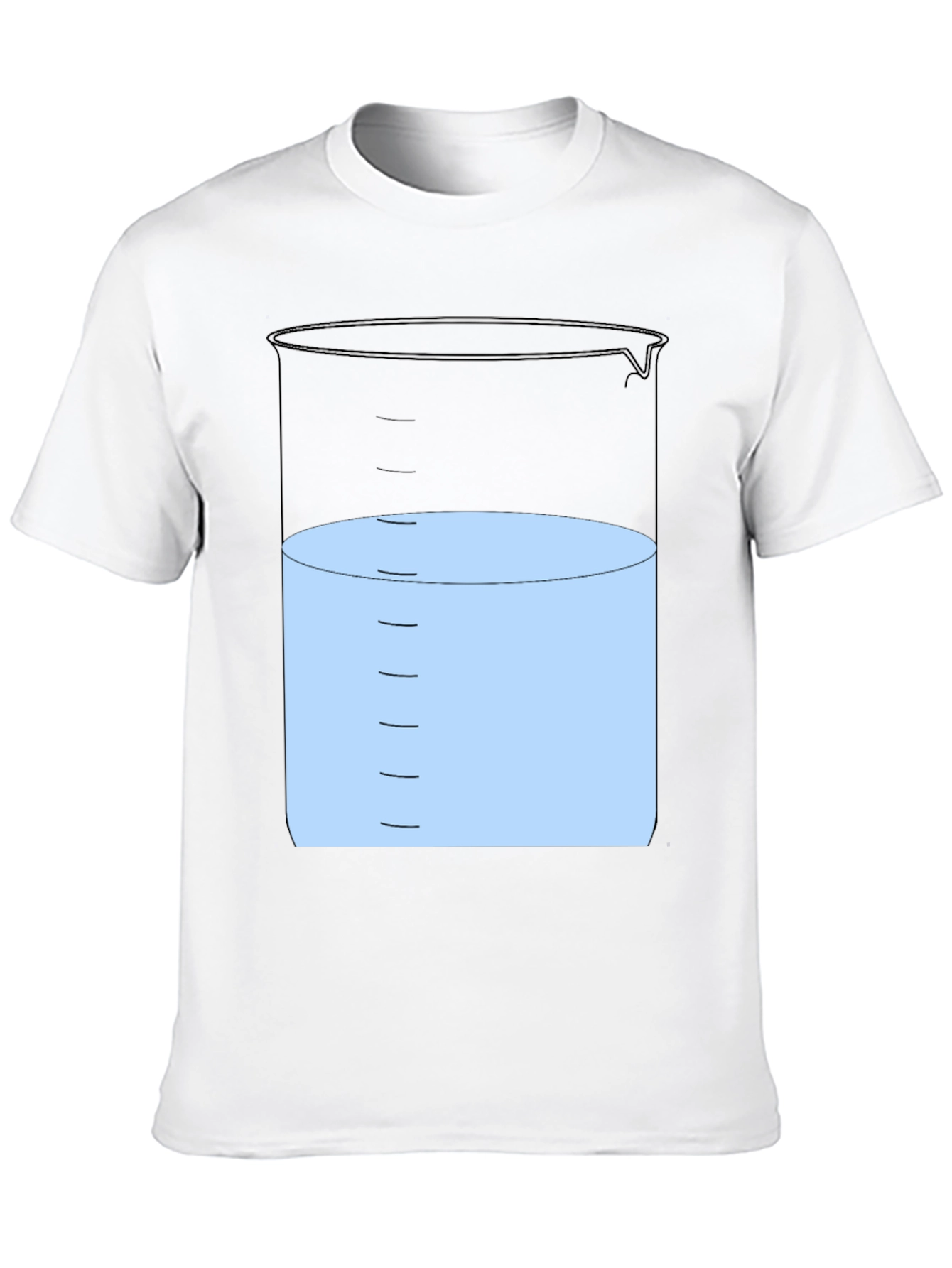 Science Beaker Graphic T-Shirt - Black