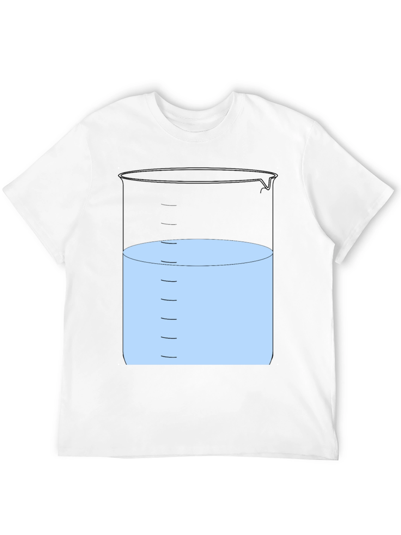 Science Beaker Graphic T-Shirt - Black