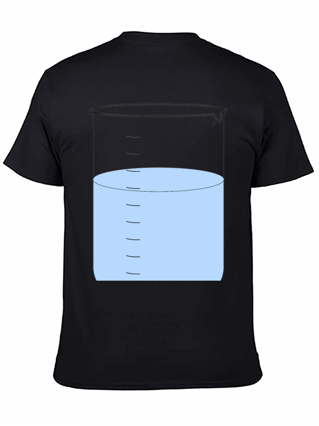 Science Beaker Graphic T-Shirt - Black