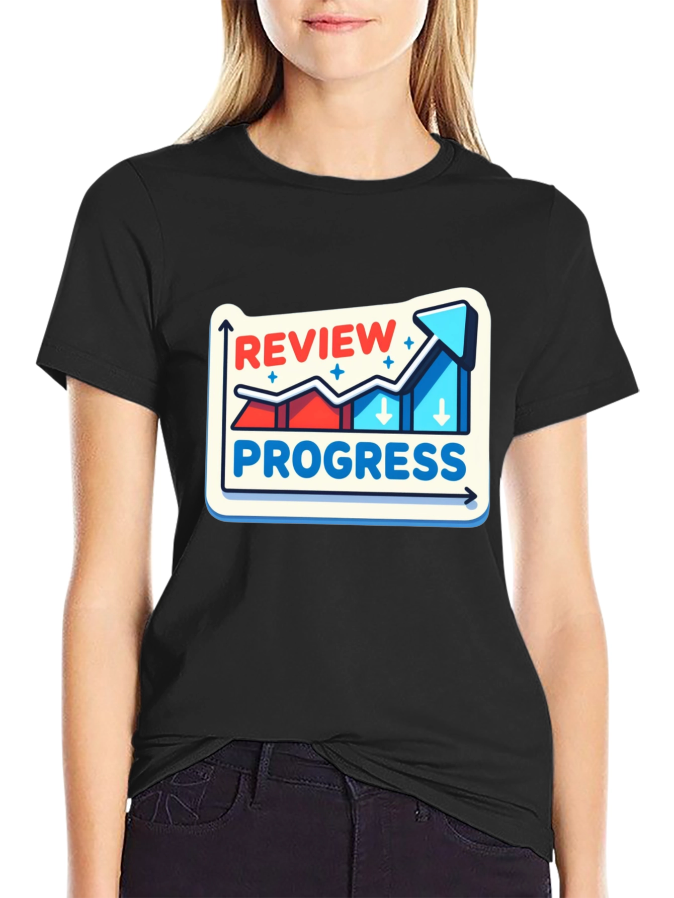 Review Progress Graphic Tee - Stylish Comfort