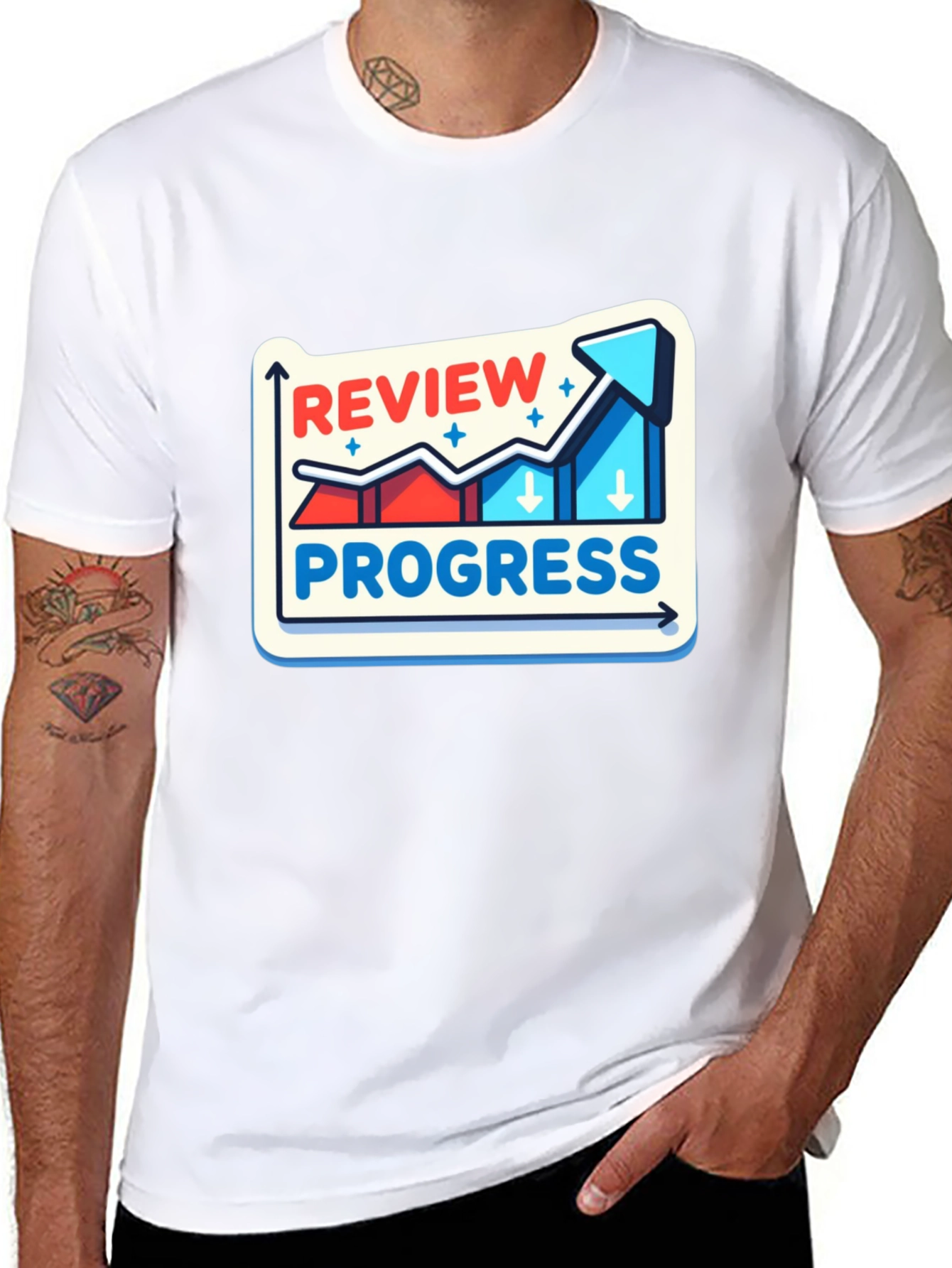 Review Progress Graphic Tee - Stylish Comfort