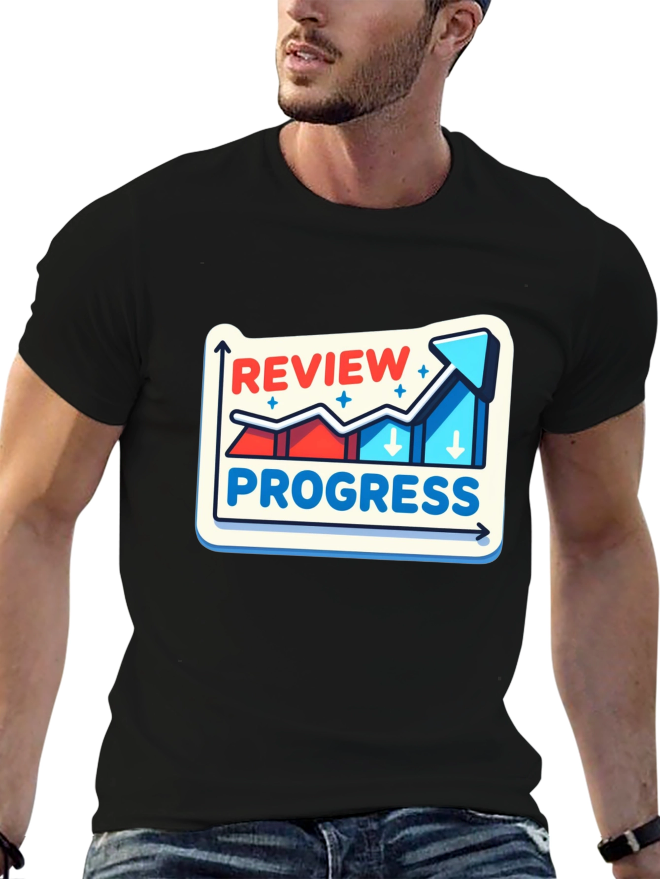 Review Progress Graphic Tee - Stylish Comfort