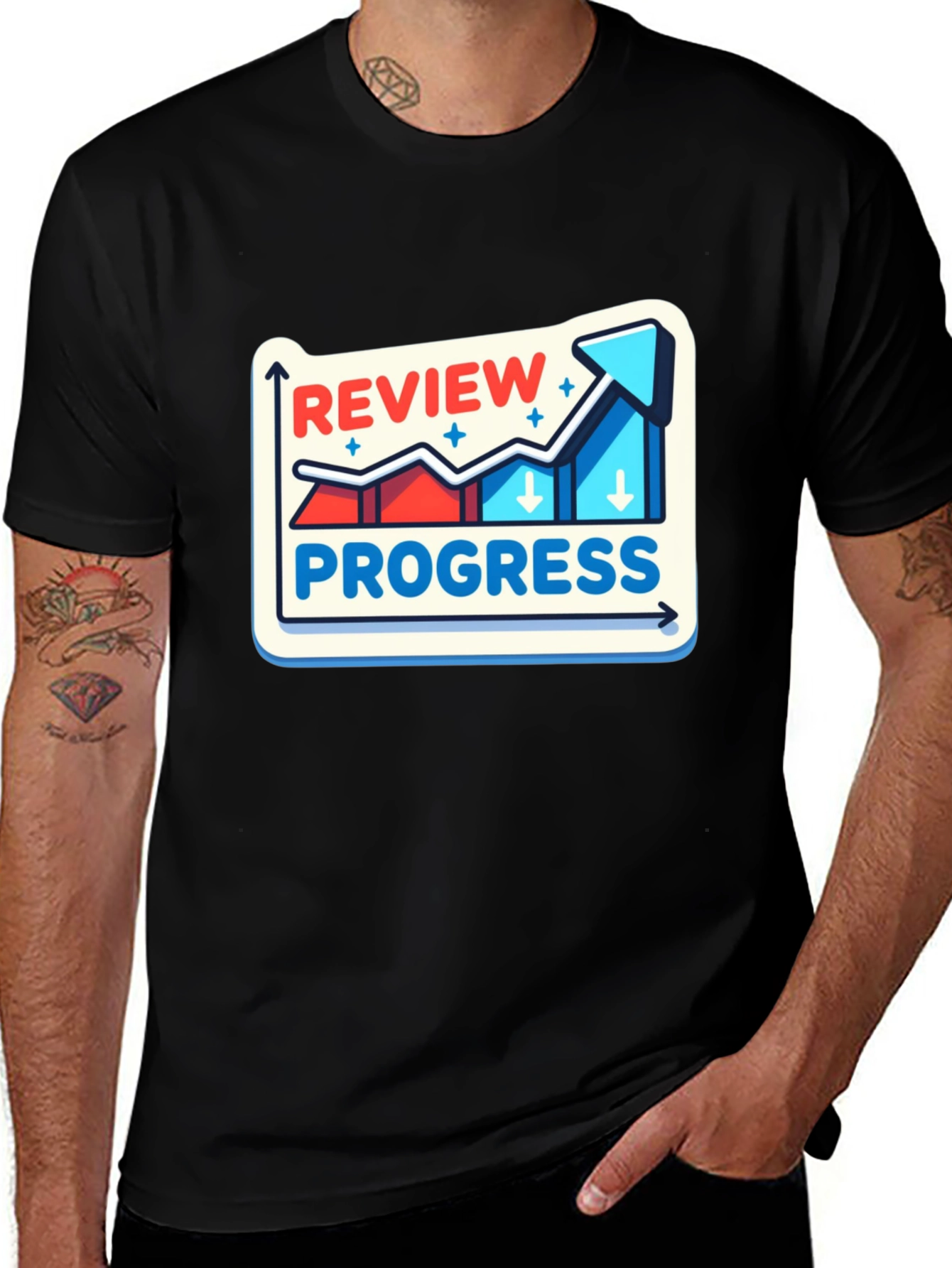Review Progress Graphic Tee - Stylish Comfort