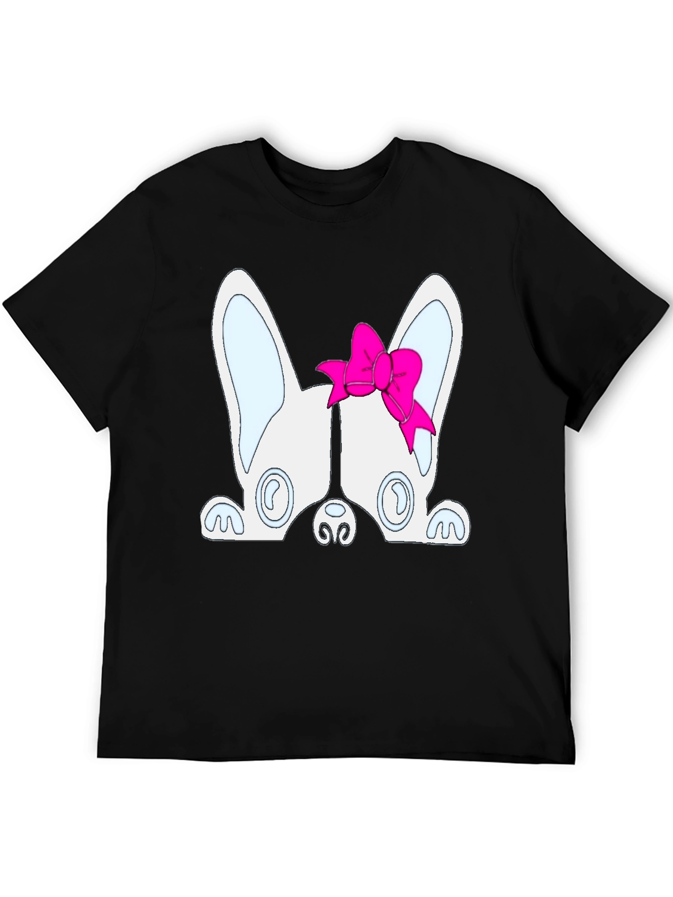 Dog with Bow T-Shirt - Cute Puppy Tee