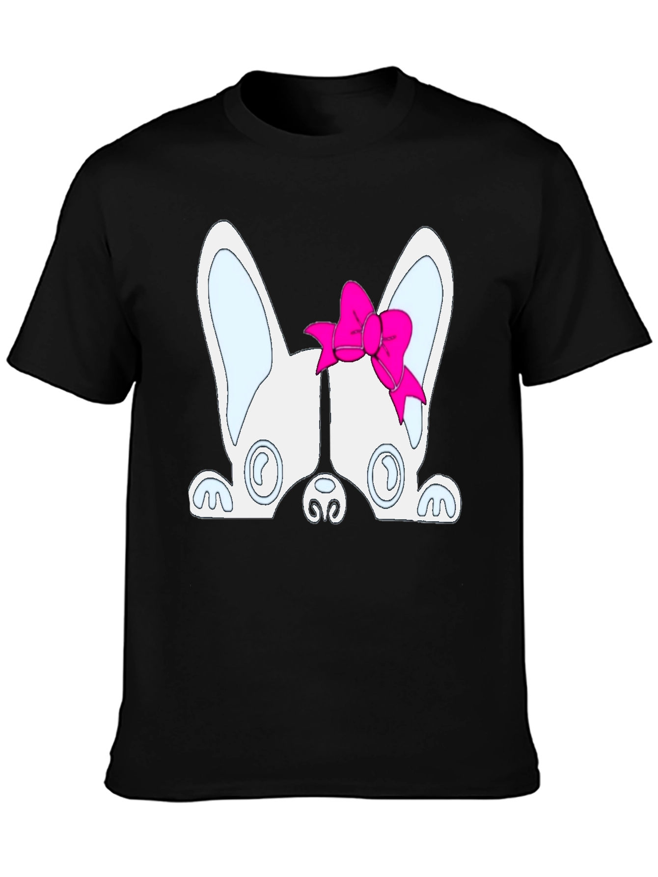 Dog with Bow T-Shirt - Cute Puppy Tee