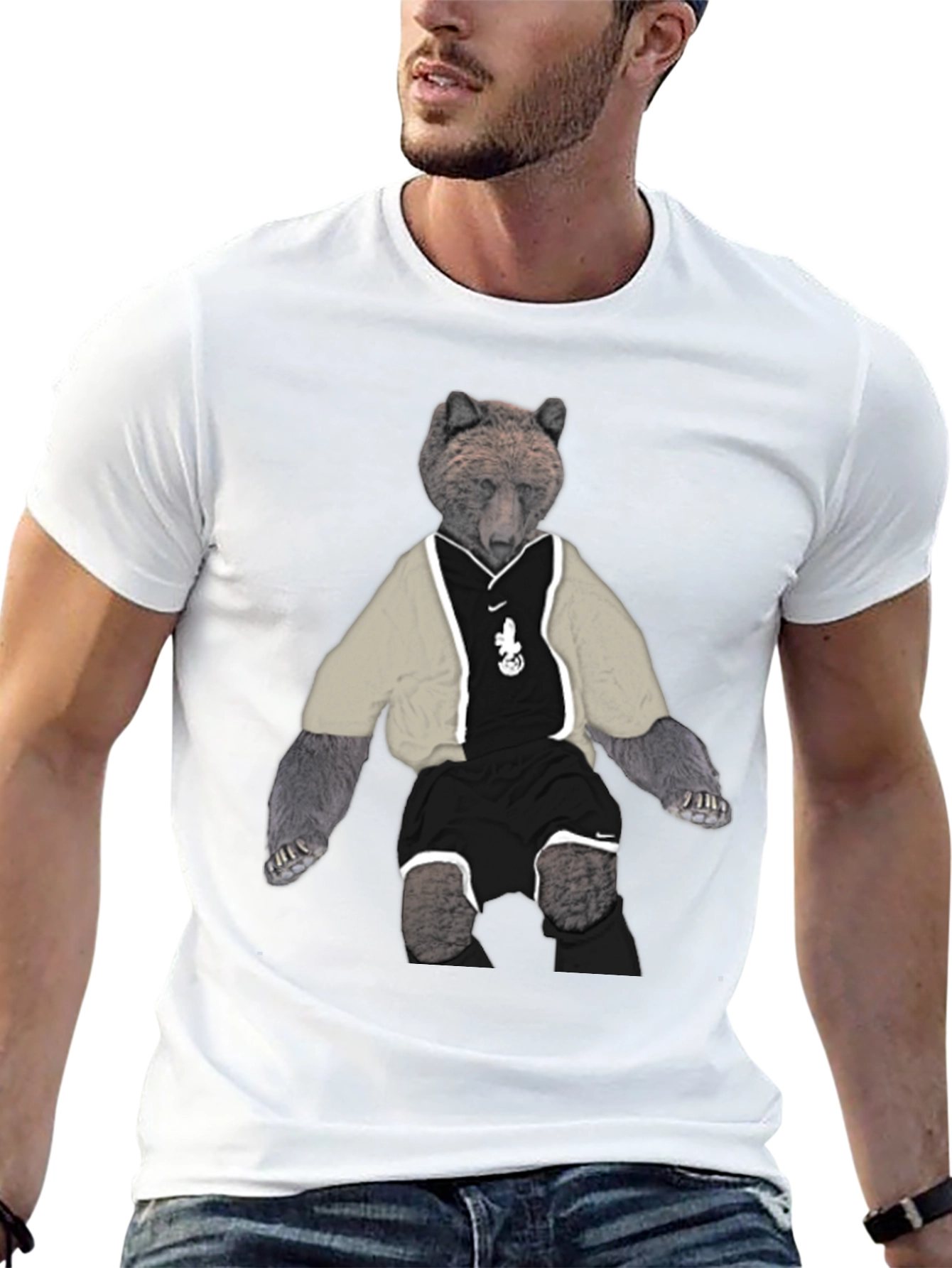 Bear Graphic Tee - Street Style
