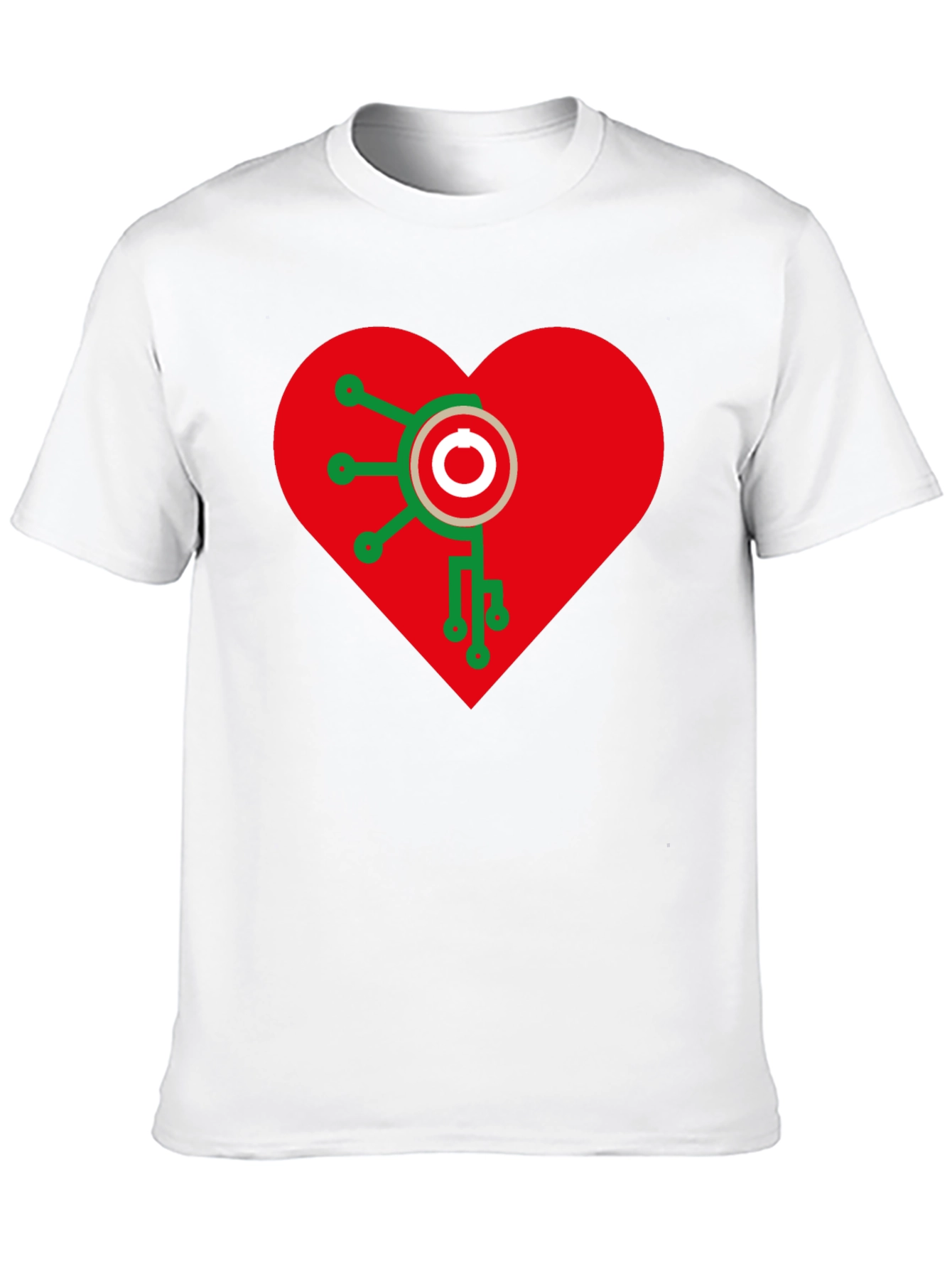 Heart Circuit Tee - Geeky Love Shirt