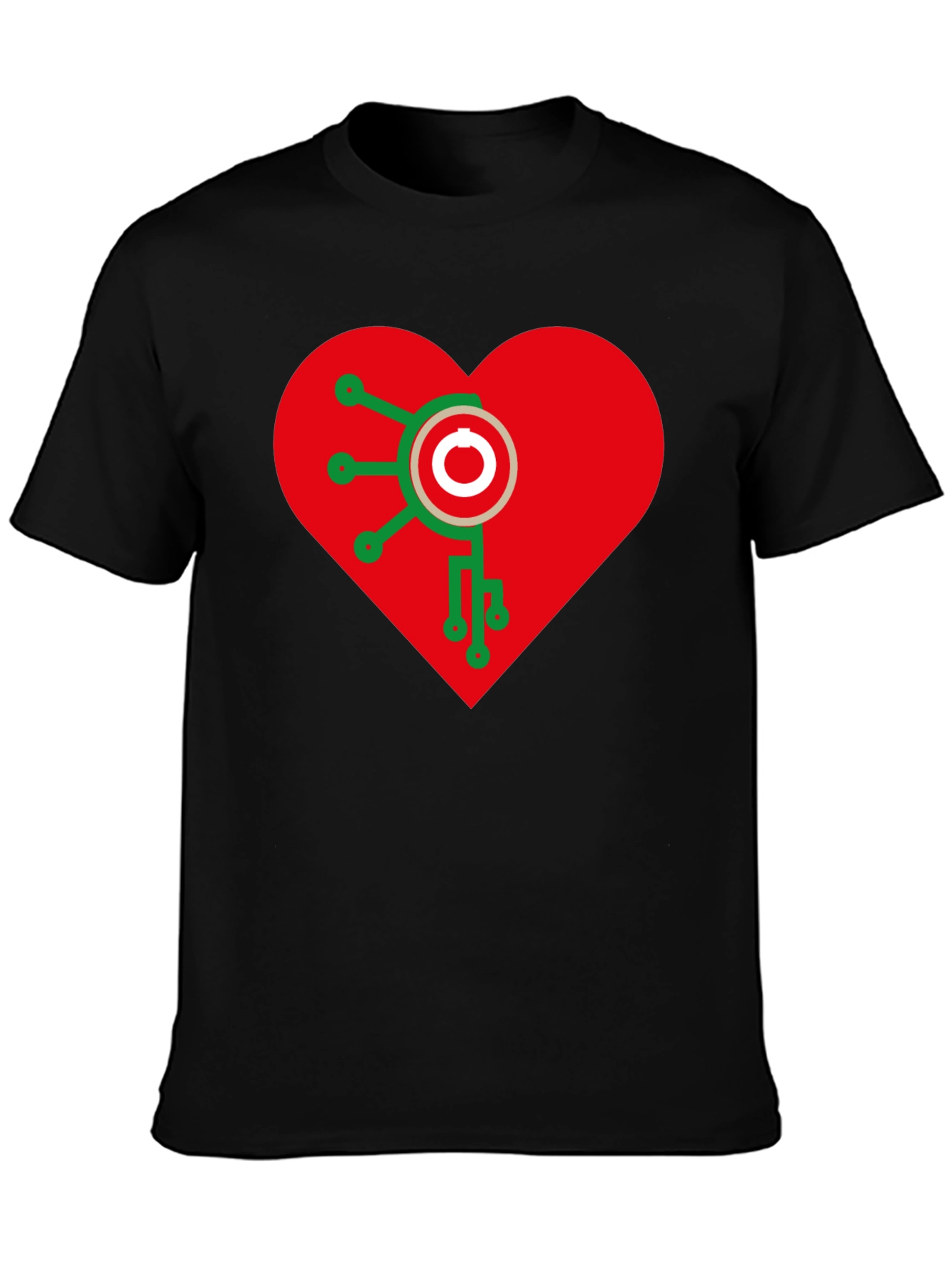 Heart Circuit Tee - Geeky Love Shirt