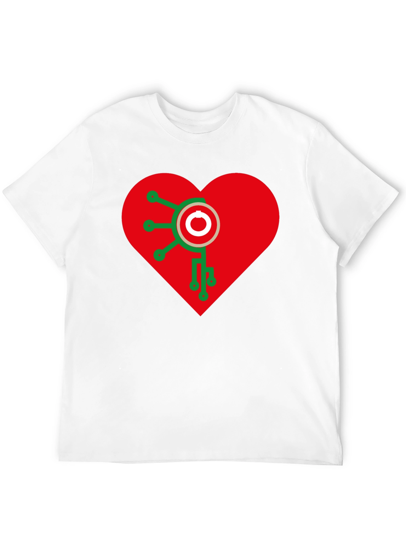 Heart Circuit Tee - Geeky Love Shirt