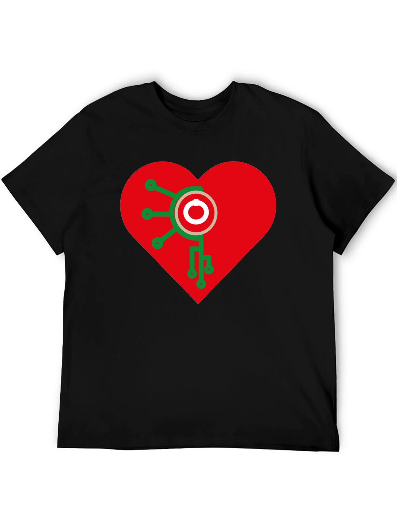 Heart Circuit Tee - Geeky Love Shirt